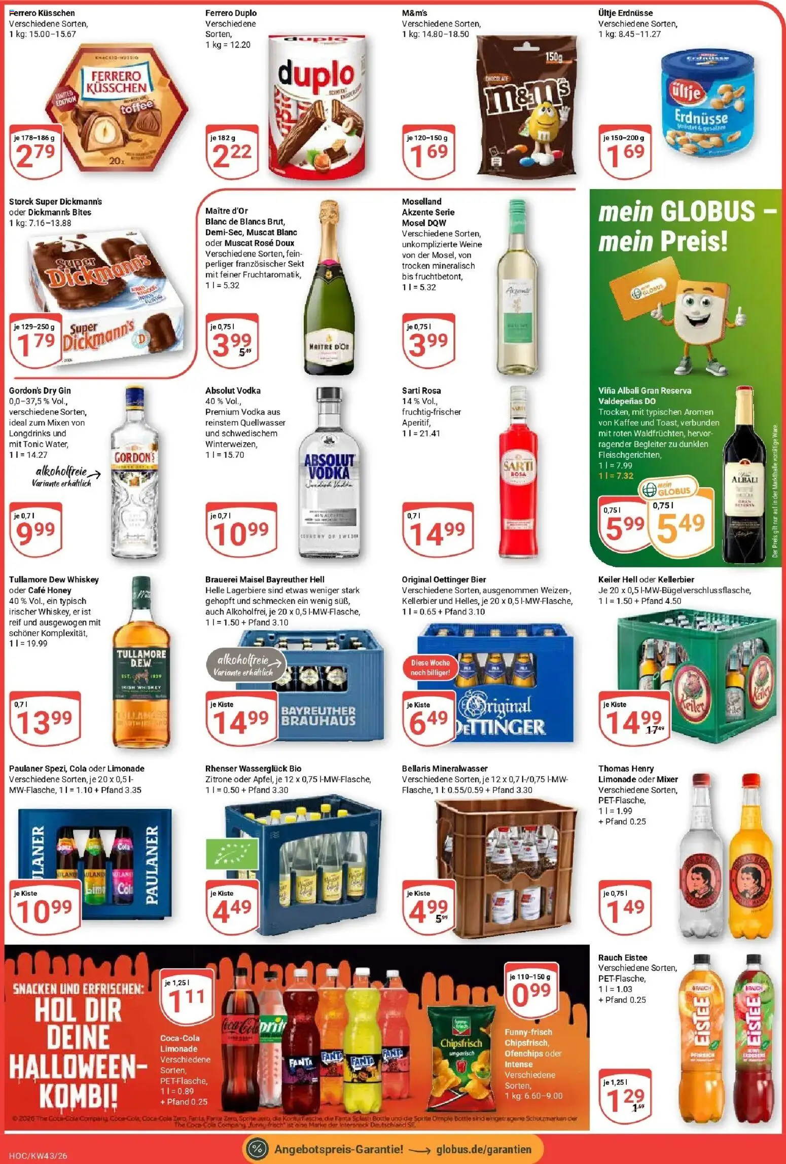 Globus Prospekt Hockenheim (ab 19.10.2026) » Angebote online | Seite: 5 | Produkte: Fanta, Ferrero duplo, Kaffee, Zitrone