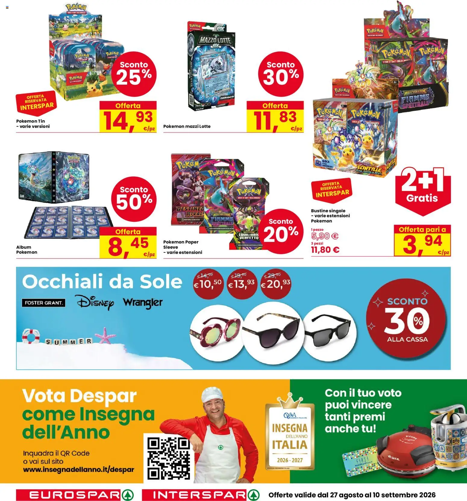 Volantino Eurospar del 27/08/2026 | Pagina: 30 | Prodotti: Occhiali