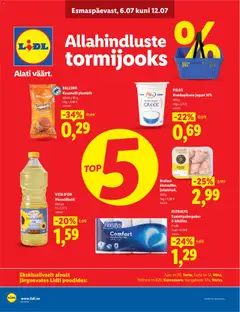 Lidl kliendilehe eelvaade alates 06.07.2026
