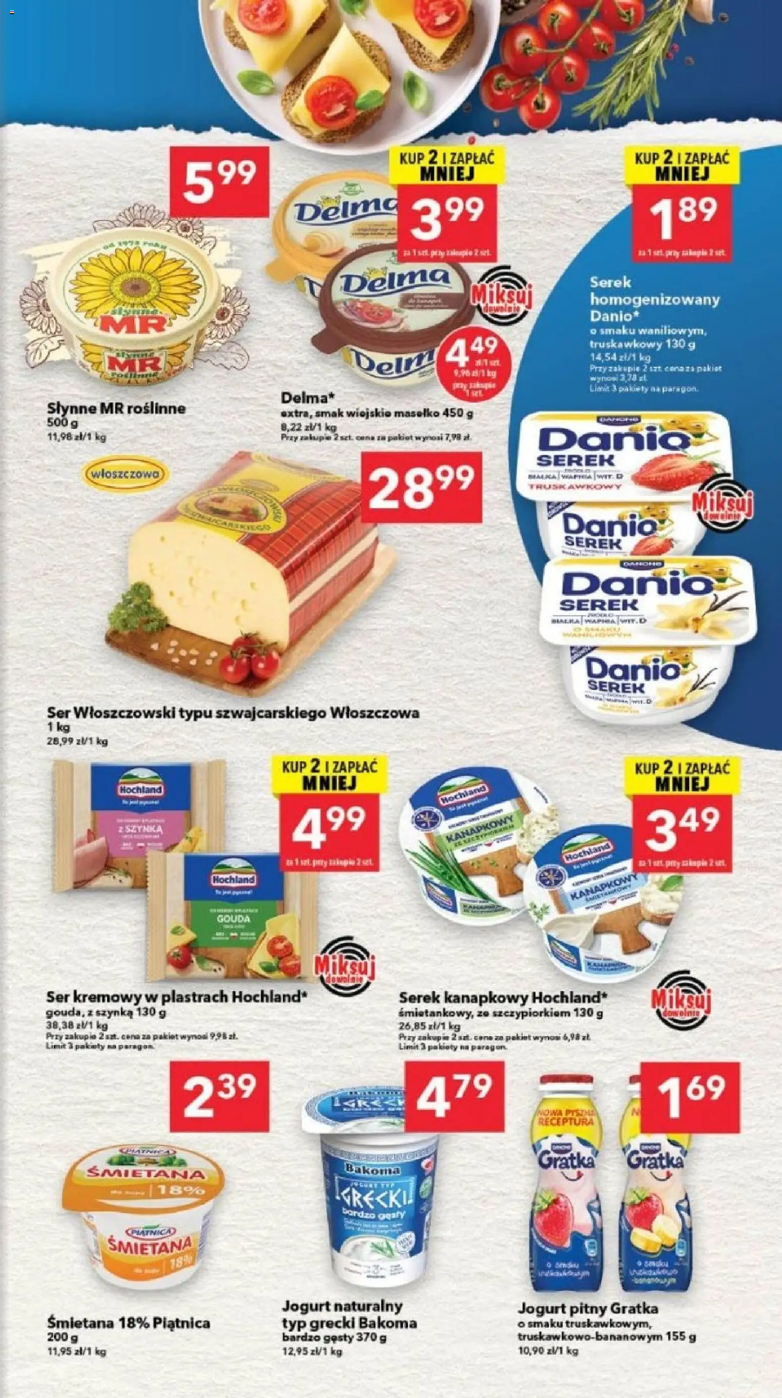 Lewiatan gazetka - Szczecin od 07.05.2026 | Strona: 3 | Produkty: Jogurt pitny, Jogurt naturalny, Szynka, Ser
