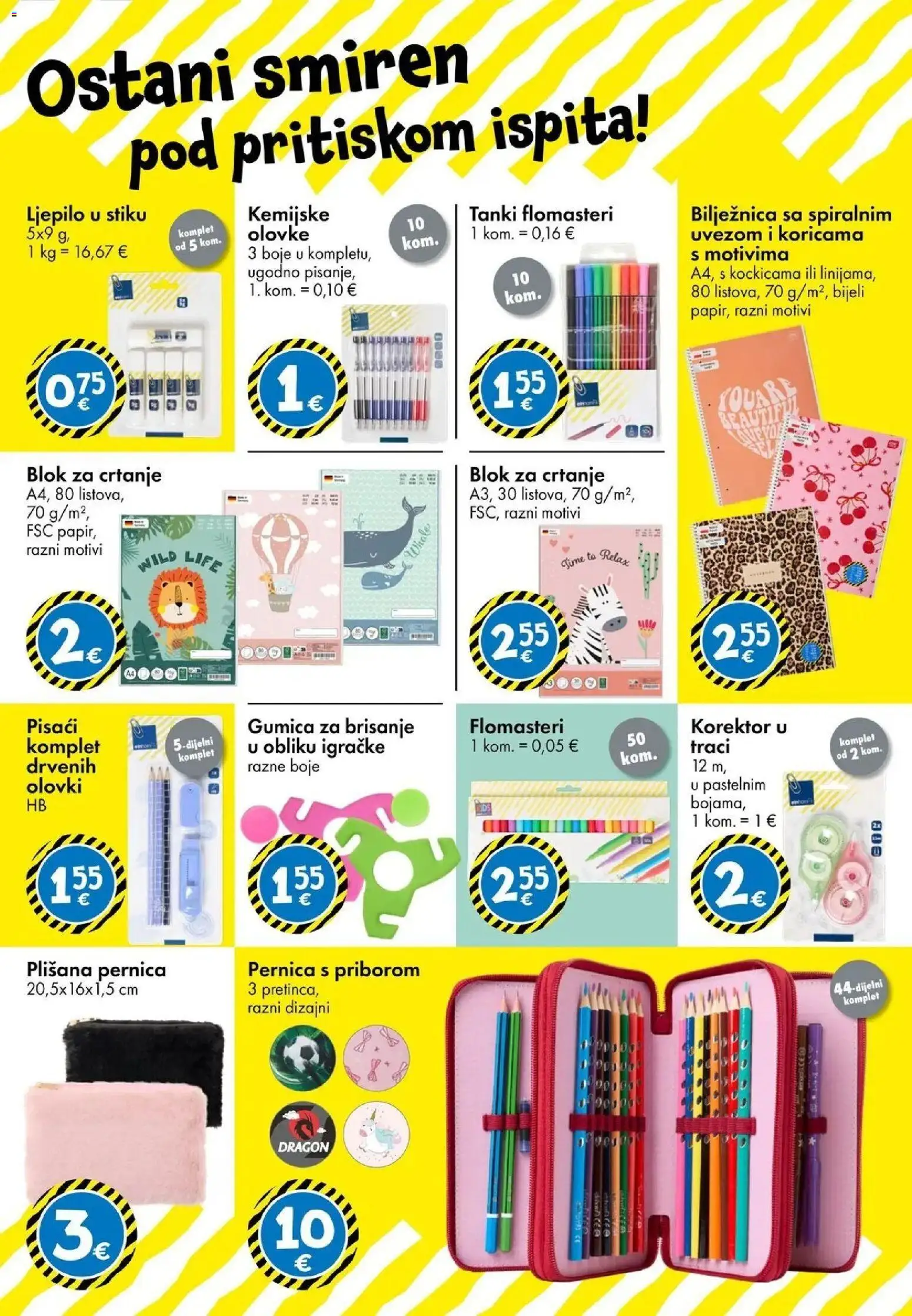 TEDi Katalog novi od 21.08.2026 na listanje > letak digitalni | Stranica: 13 | Proizvodi: Pernica, Bilježnica, Ljepilo, Flomasteri