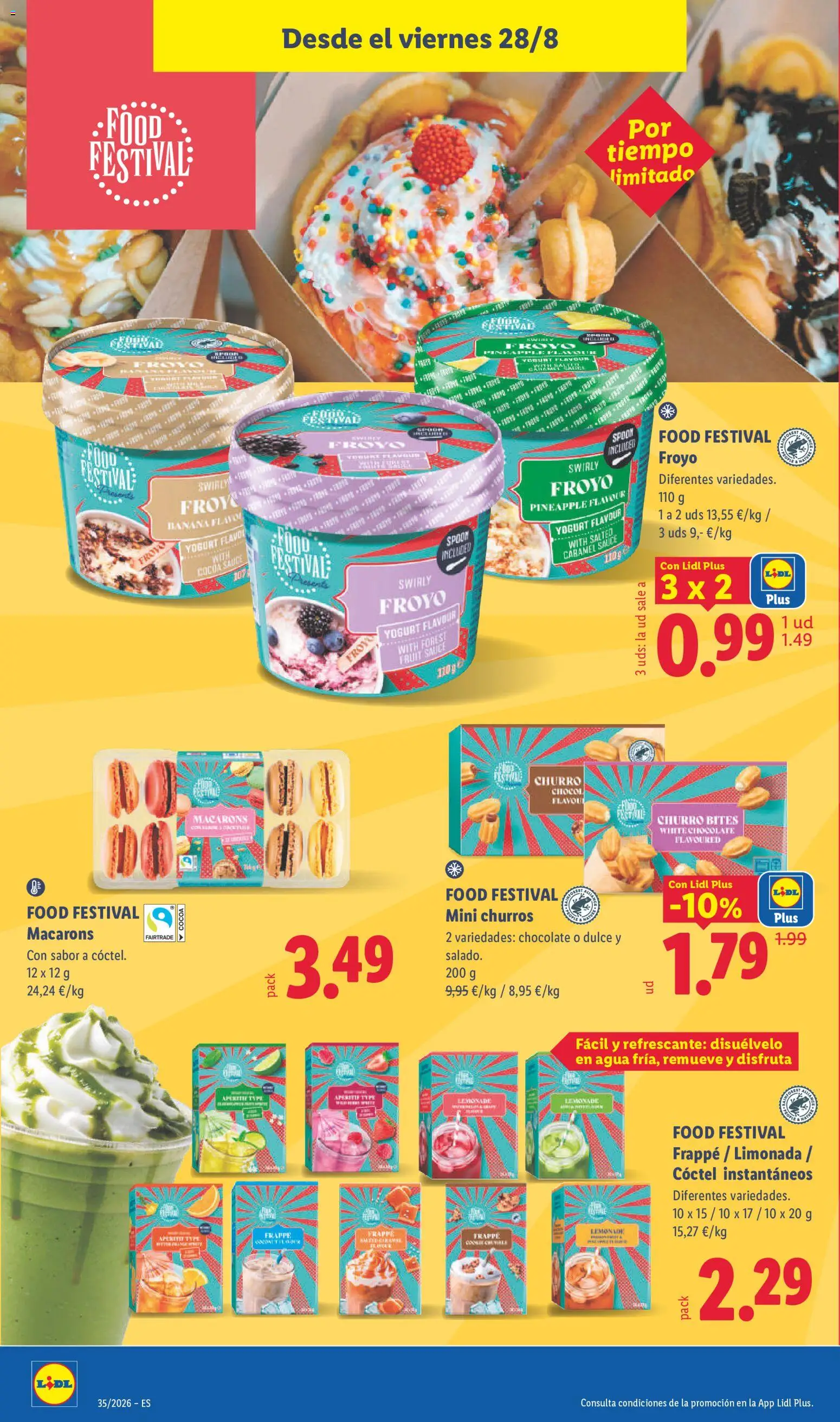 Lidl folleto │ válido desde el 24/08/2026 | Página: 32 | Productos: Dulce, Chocolate, Limonada, Macarons