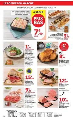 Super U - Prévisualisation de Super U - Les prix bas de la semaine valide à partir de 30/06/2026 | Page: 26 | Produits: Olives, Jambon, Viande, Ananas