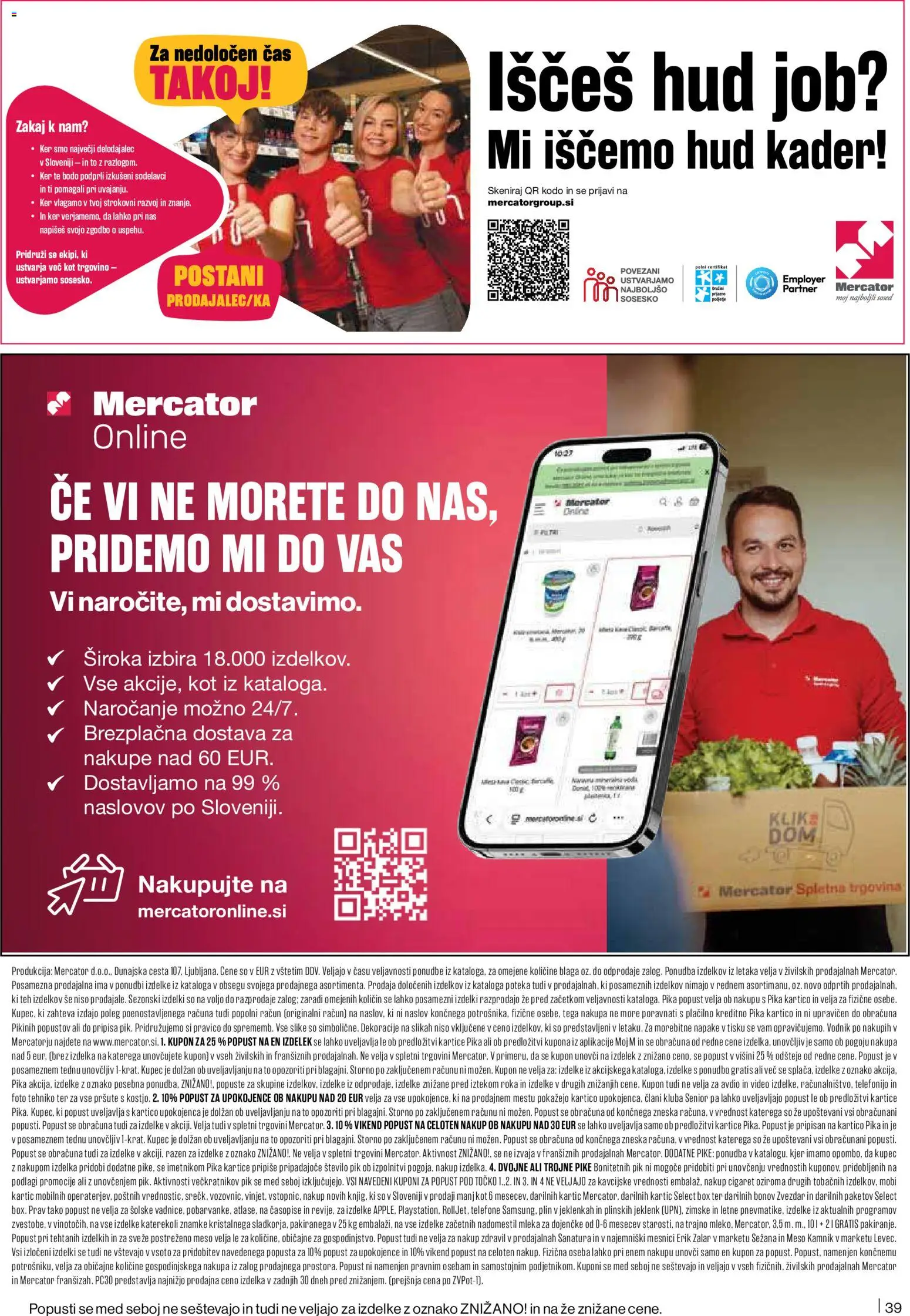 Novi Mercator katalog ponudbe – veljaven od 26.06.2026 | Stran: 39 | Izdelki: Video, Kava