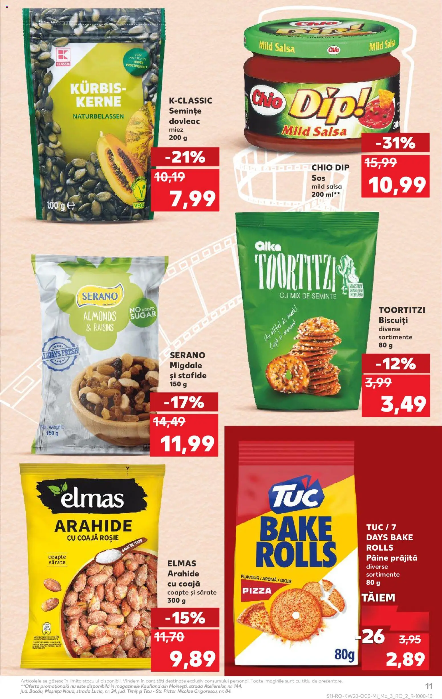 Kaufland RO akciós ujság - amely érvényes a következő dátumtól: 13.05.2026 | Oldal: 11 | Termékek: Pizza