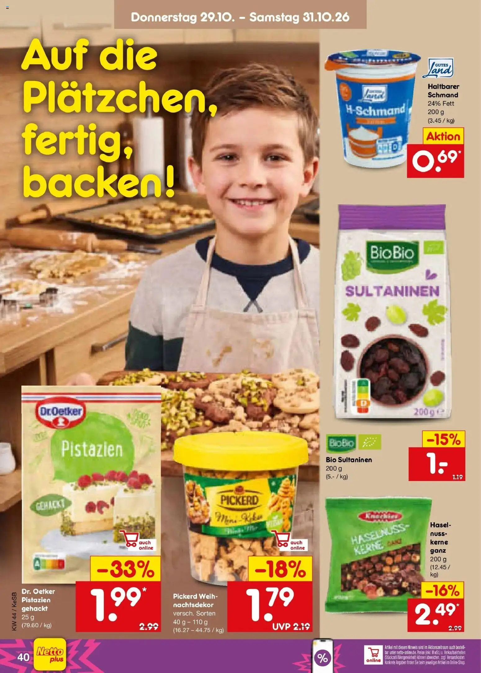 Netto Marken-Discount Prospekt Koblenz – gültig ab 26.10.2026 | Seite: 54 | Produkte: Pistazien