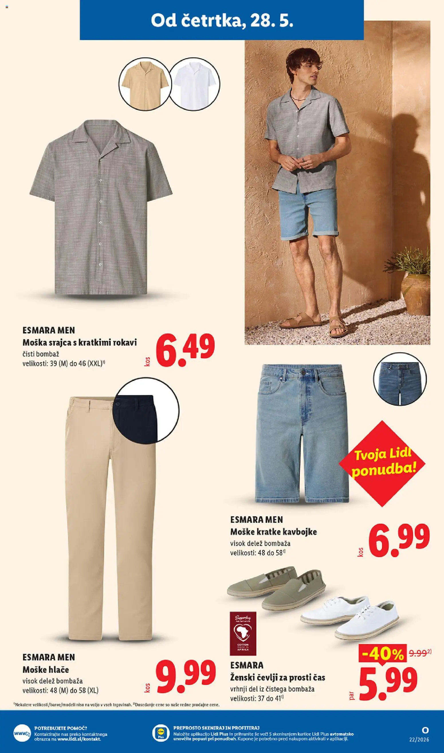 Novi Lidl katalog ponudbe – veljaven od 28.05.2026 | Stran: 35 | Izdelki: Srajca, Hlace, Cevlji, Kavbojke