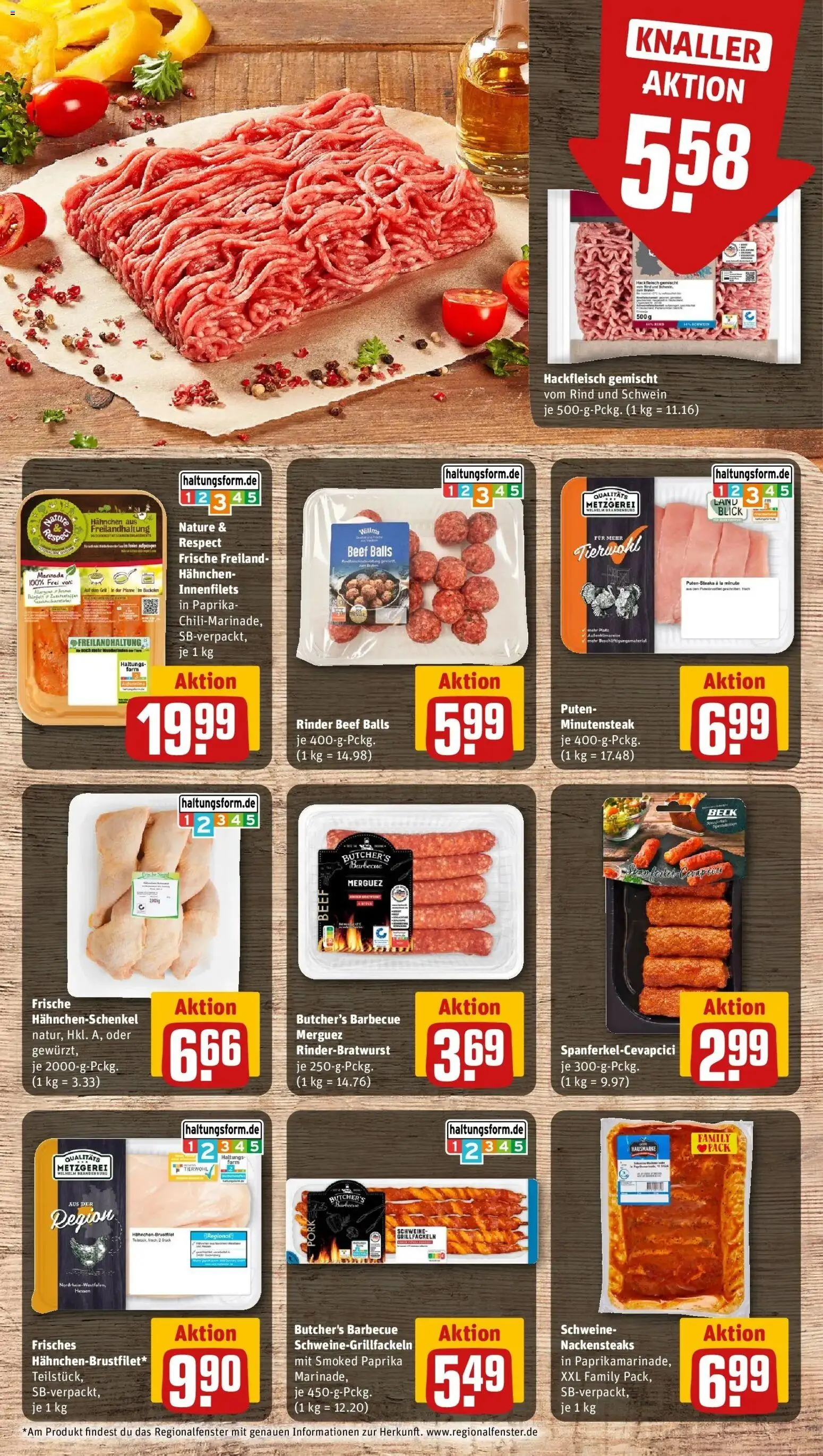 Rewe Prospekt Paderborn – gültig ab 27.07.2026 | Seite: 8 | Produkte: Nackensteaks, Hahnchen, Hahnchenschenkel, Paprika