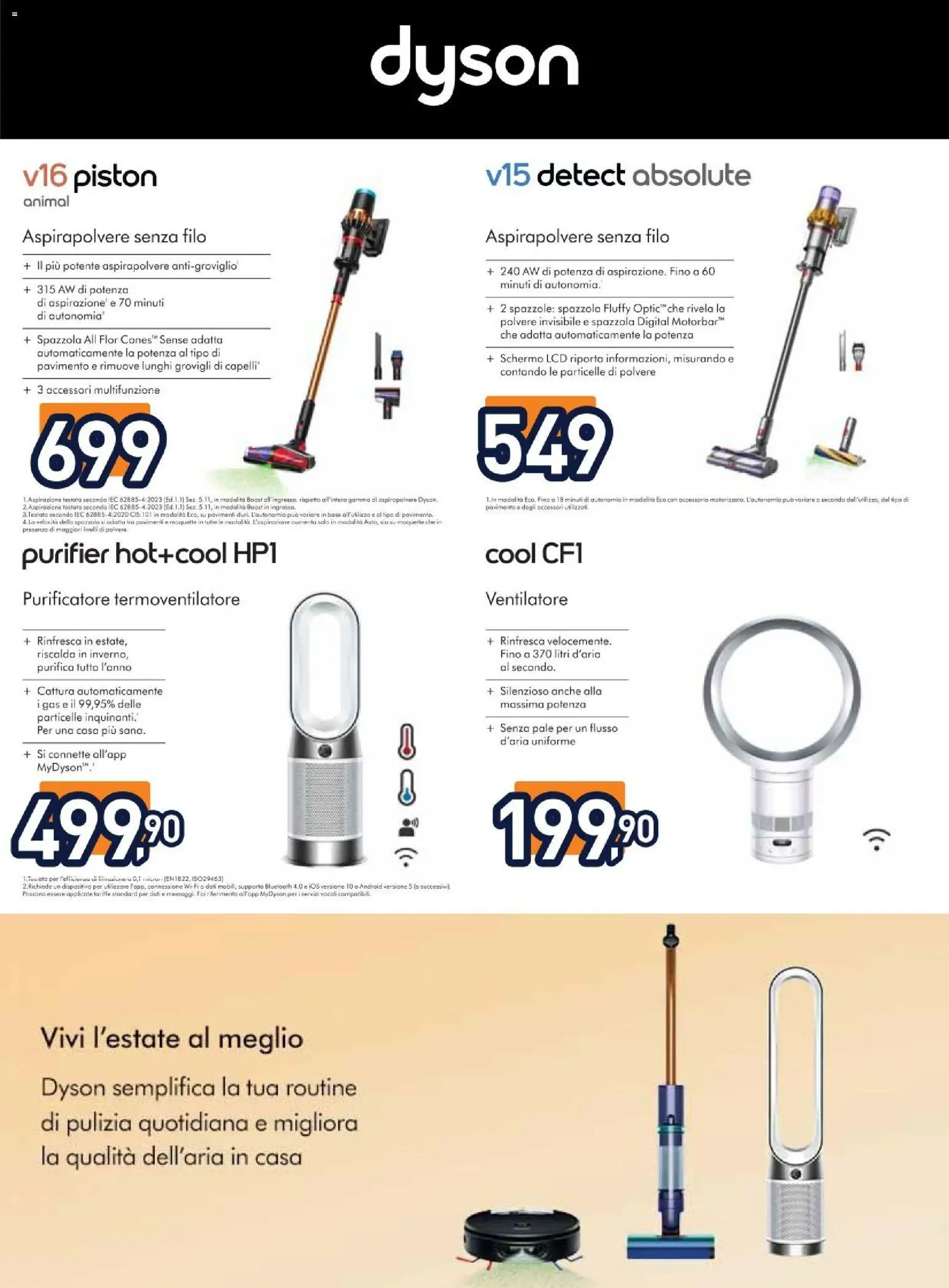 Volantino Unieuro del 01/07/2026 | Pagina: 39 | Prodotti: Spazzola, Ventilatore, Aspirapolvere, Dyson