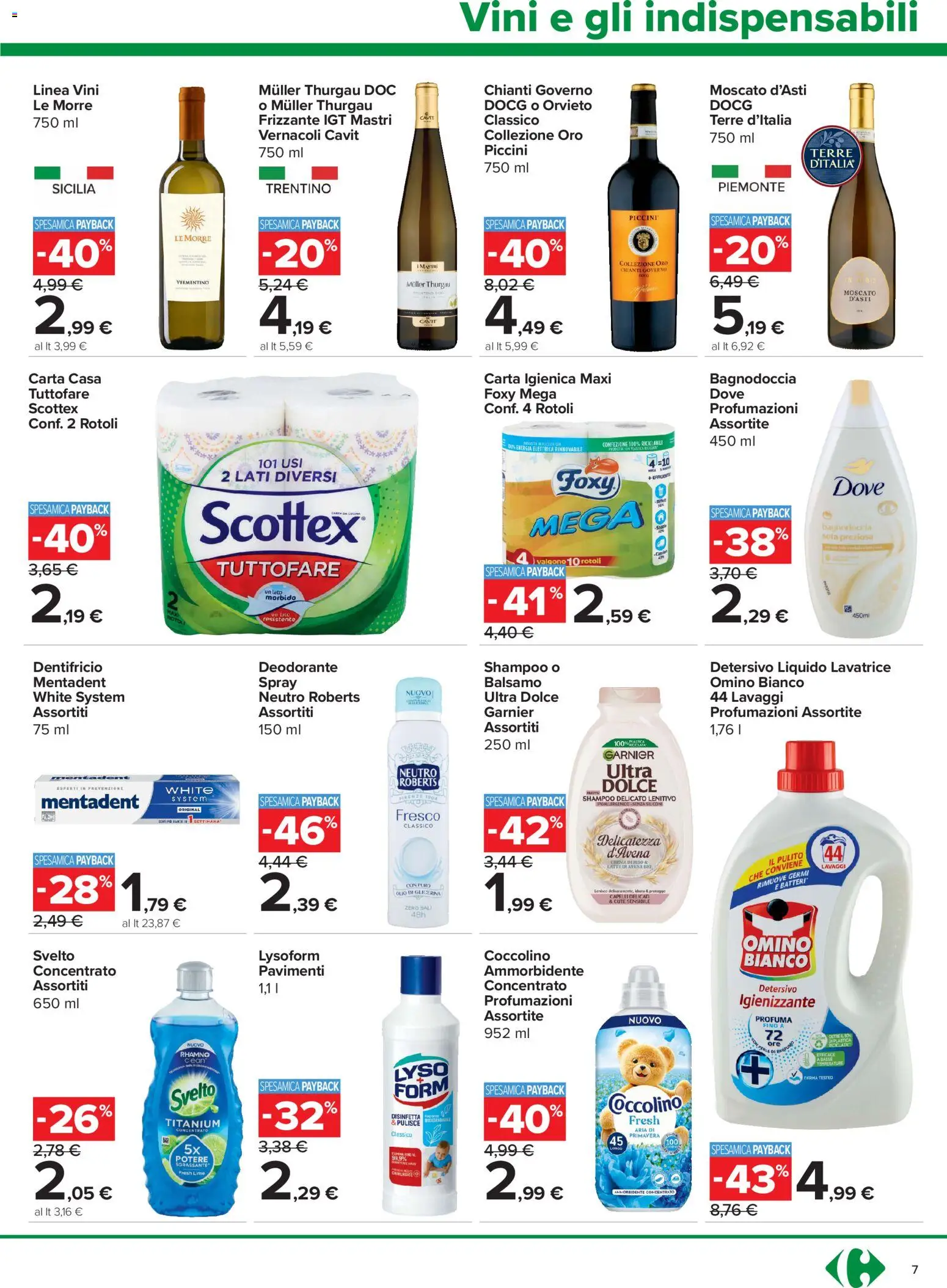 Volantino Carrefour del 18.06.2026 | Pagina: 7 | Prodotti: Carta igienica, Latte, Lime, Profumo