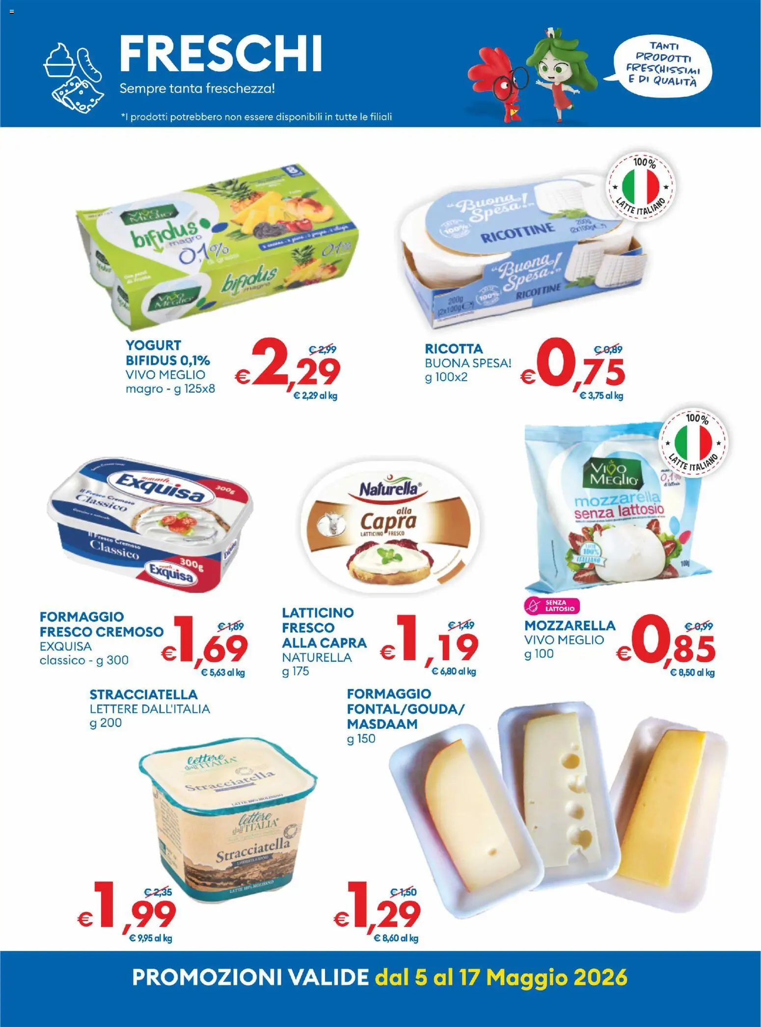 Volantino MD Discount del 05.05.2026 | Pagina: 19 | Prodotti: Yogurt, Mozzarella, Ricotta, Stracciatella