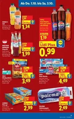 PEPSI Pepsi Regular, Zero, Zero Lemon oder Mirinda, Pepsi Regular, Zero, Zero Lemon oder Mirinda ab 01.10.2026 gültig | Seite: 9