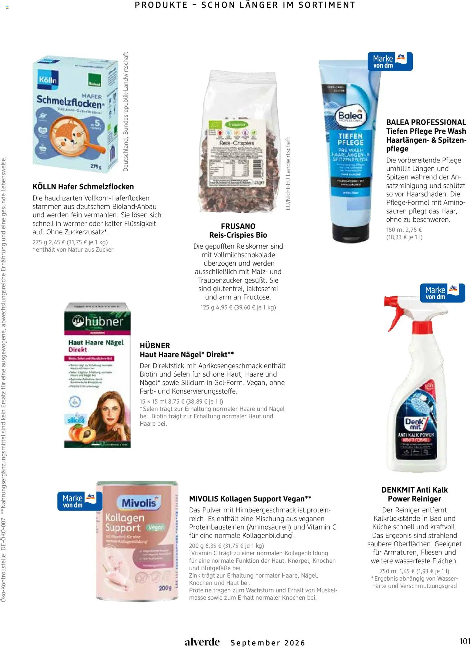 dm drogerie Prospekt – gültig ab 01.09.2026 | Seite: 101 | Produkte: Kolln, Bad, Küche, Kalk