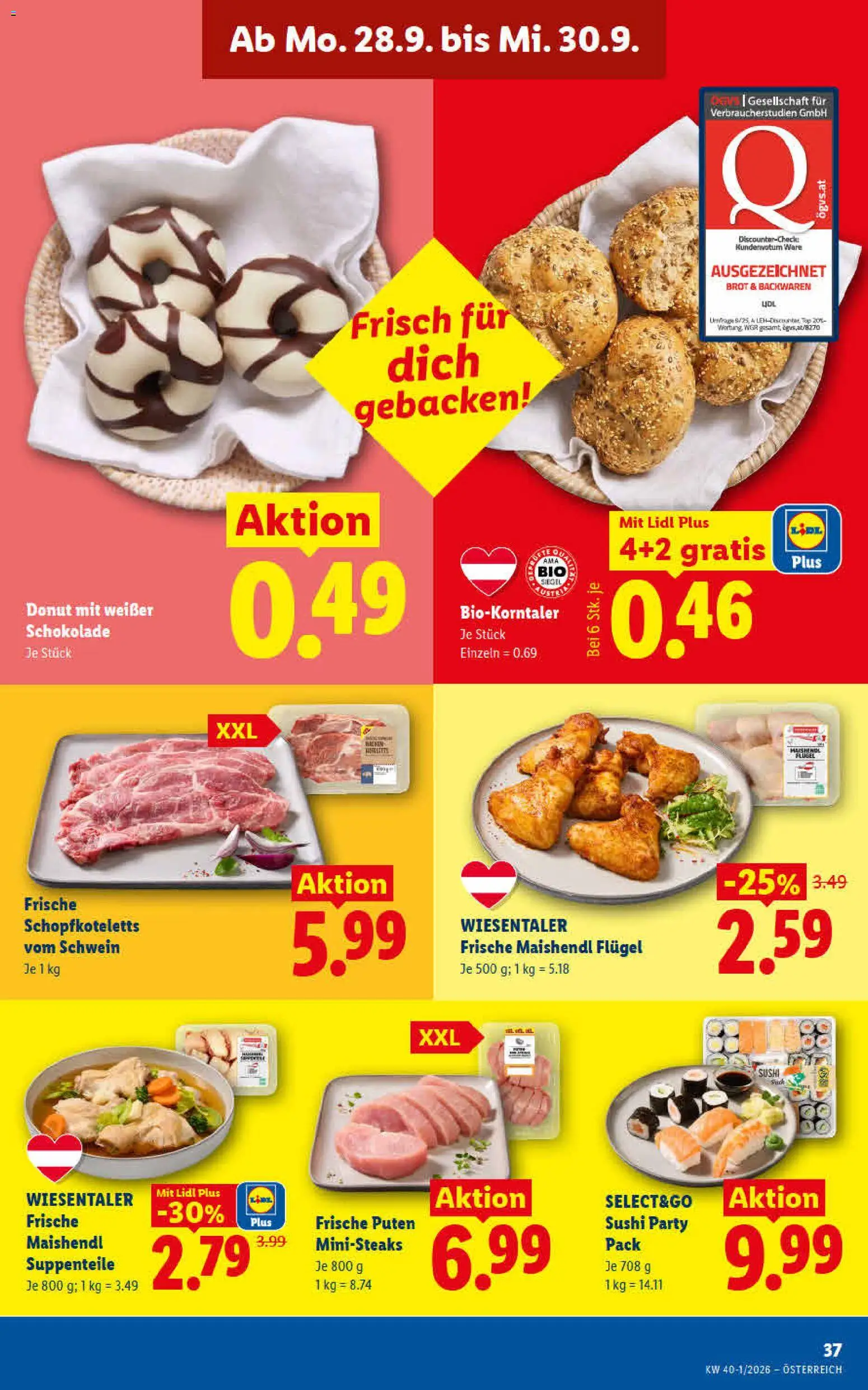 Lidl - Flugblatt gültig ab 24.09.2026 | Seite: 46 | Produkte: Brot, Schokolade