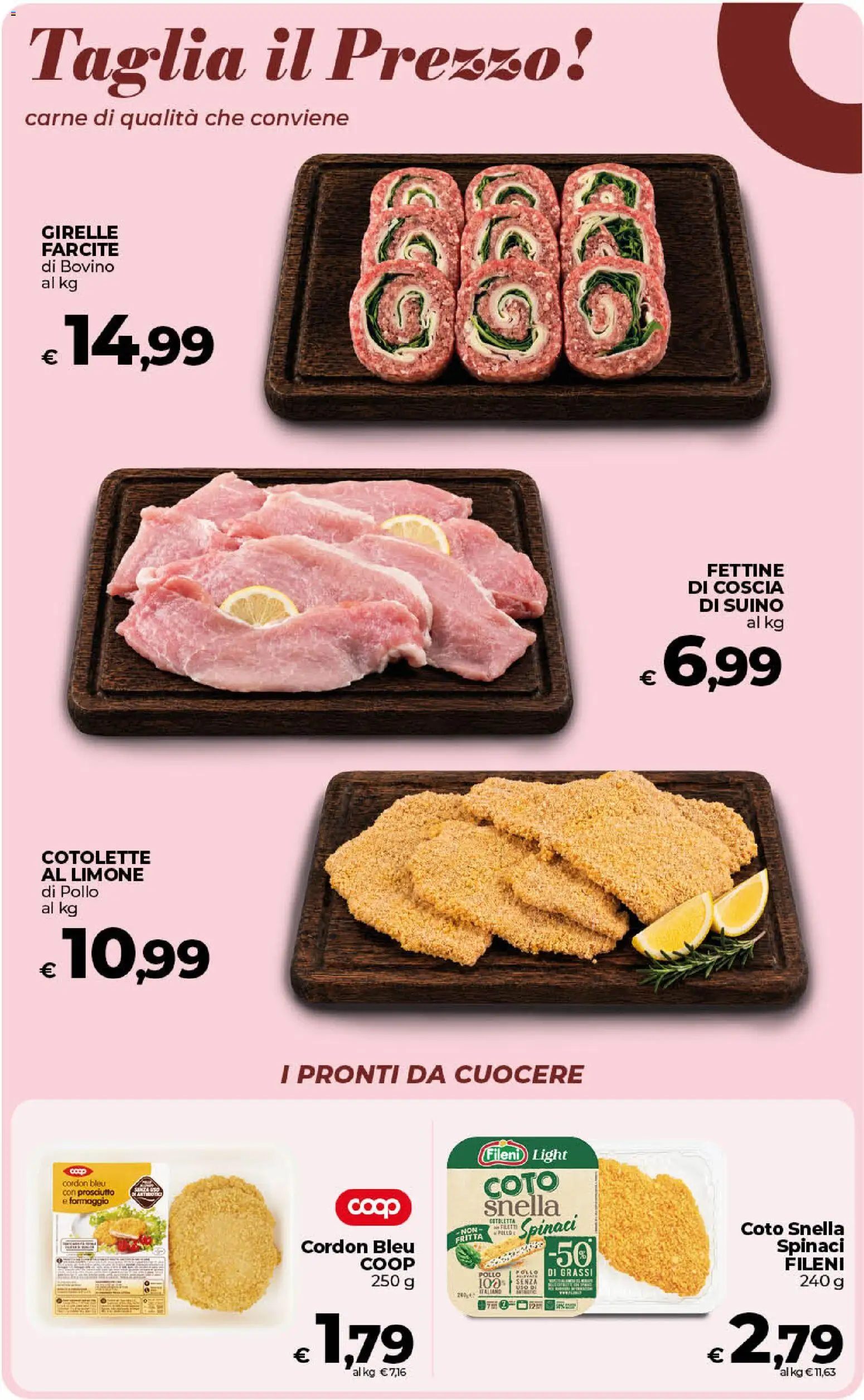 Volantino COOP del 31/07/2026 | Pagina: 18 | Prodotti: Pollo, Suino, Formaggio, Limone