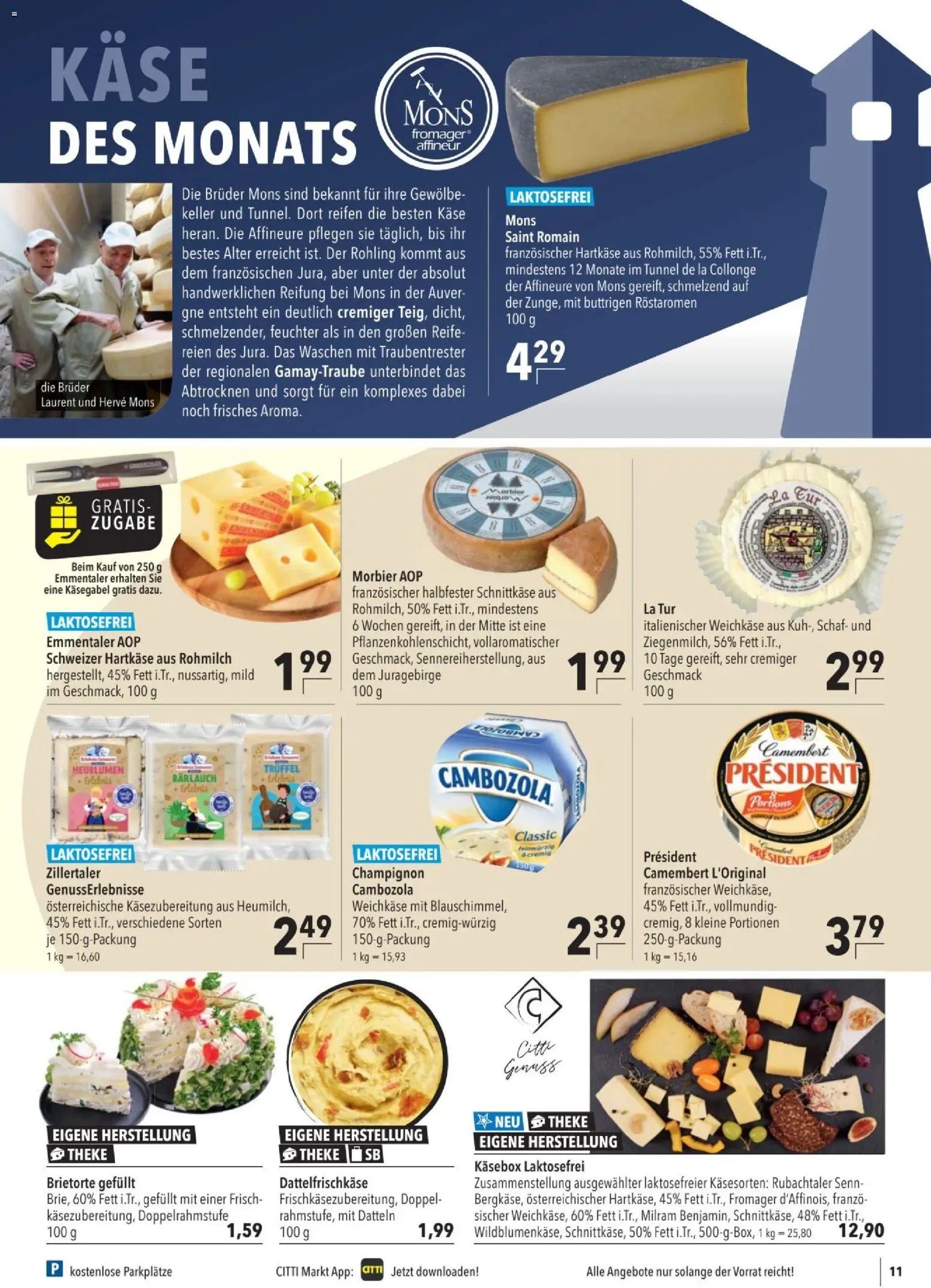 CITTI tilbudsavis – gyldig fra 28/10/2026 | Side: 11 | Produkter: Champignon, Camembert