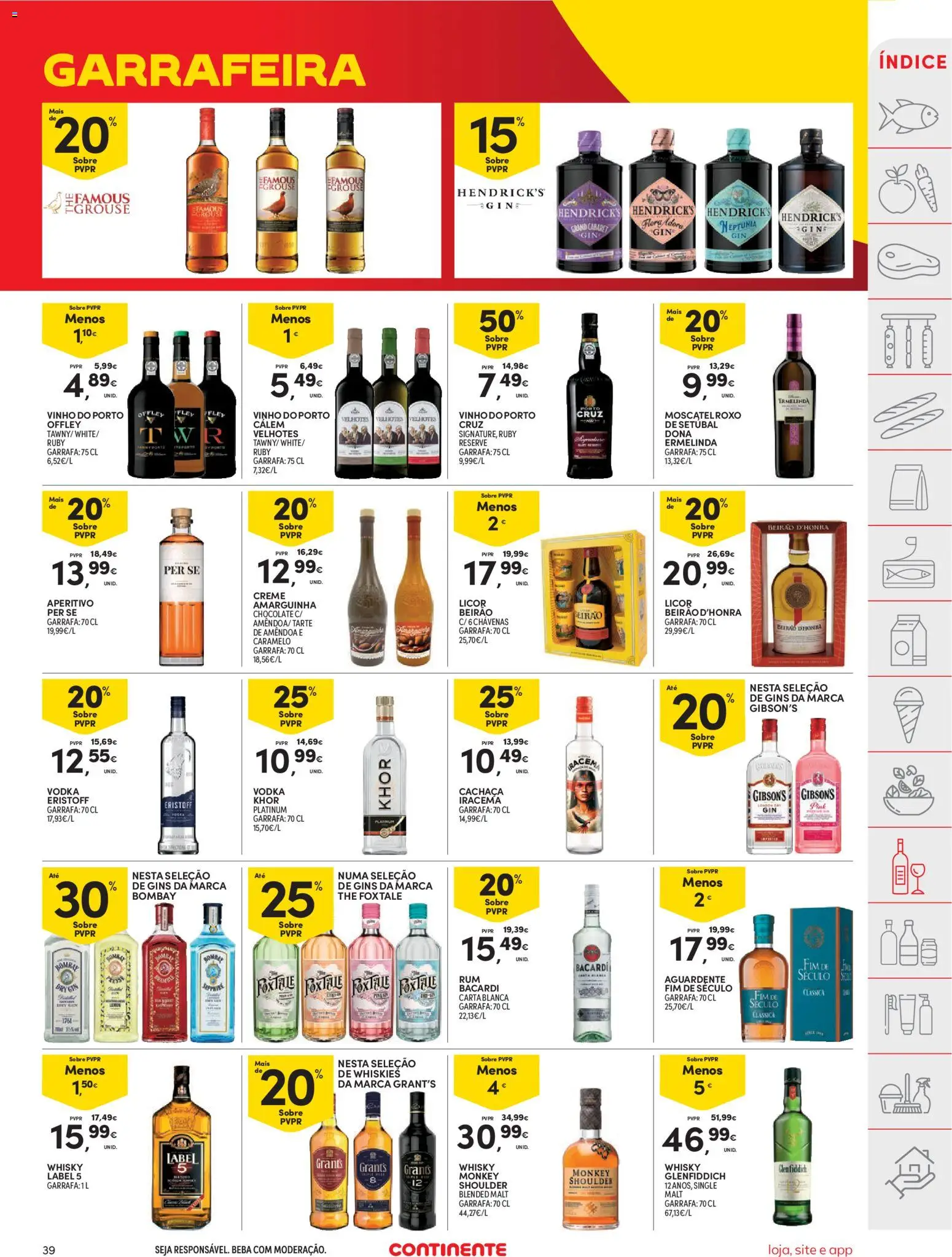 Continente folheto │ válido de 07/07/2026 | Página: 41 | Produtos: Cachaça, Chávenas, Vinho, Creme