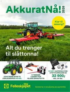 Forhåndsvisning av Felleskjøpet AkkuratNå! 2026 gyldig fra 15/04/2026