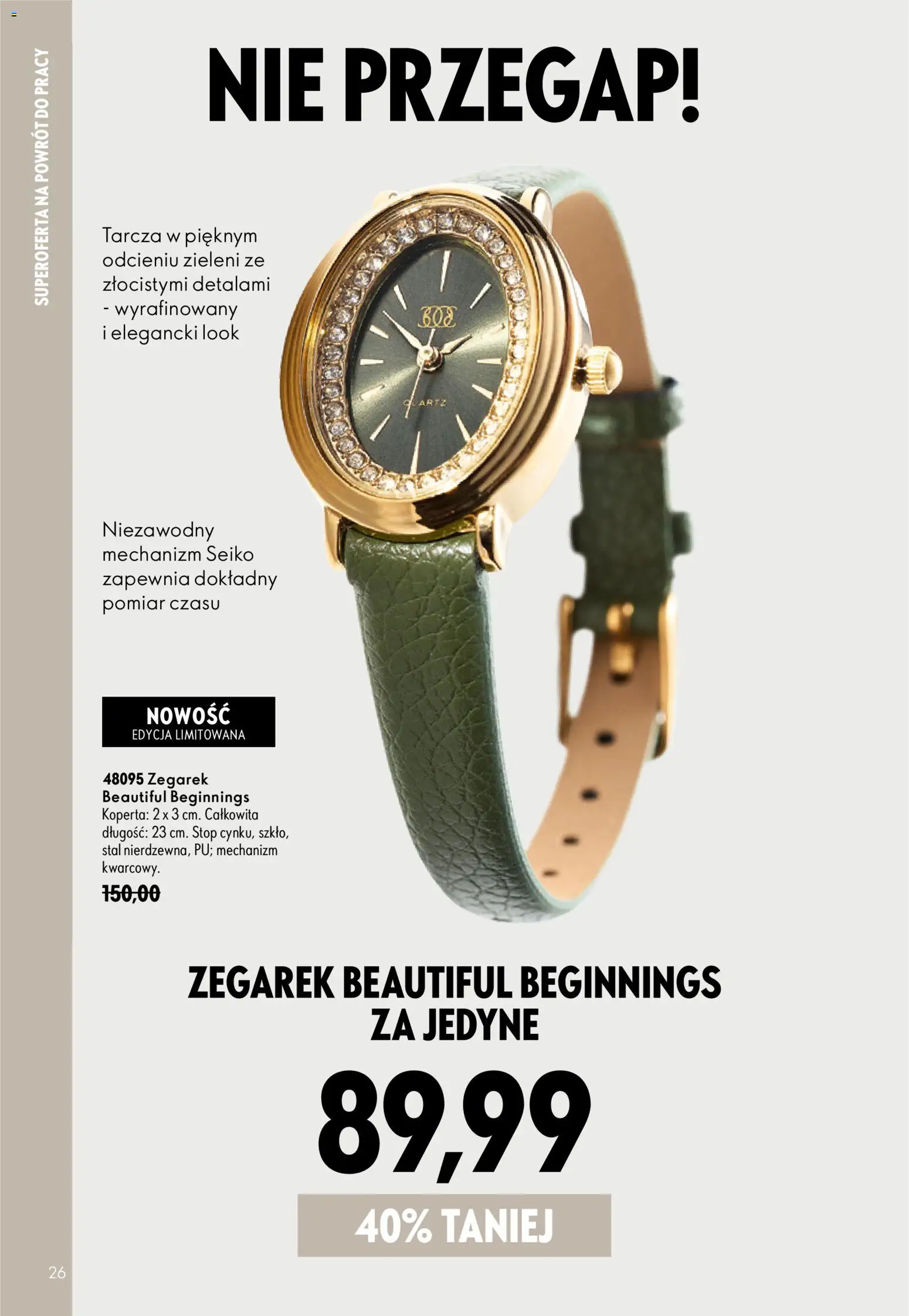 Oriflame Katalog 12 2026 od 19.08.2026 | Strona: 24 | Produkty: Zegarek