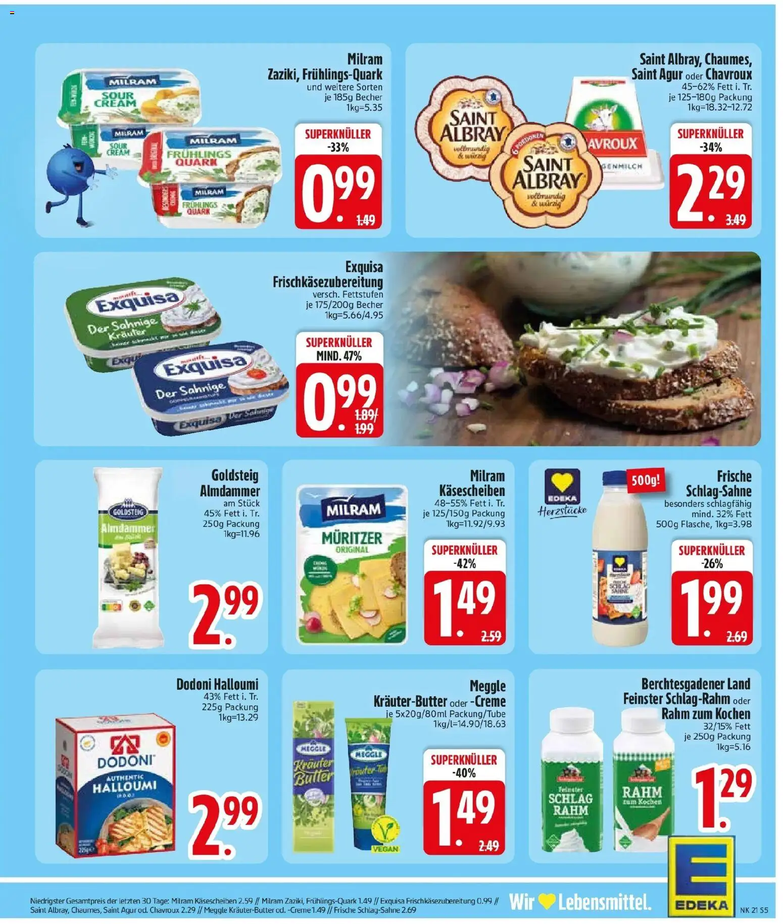 Edeka prospekt Murnau – gültig ab 17.05.2026 | Seite: 8 | Produkte: Kräuterbutter, Creme, Exquisa, Milram