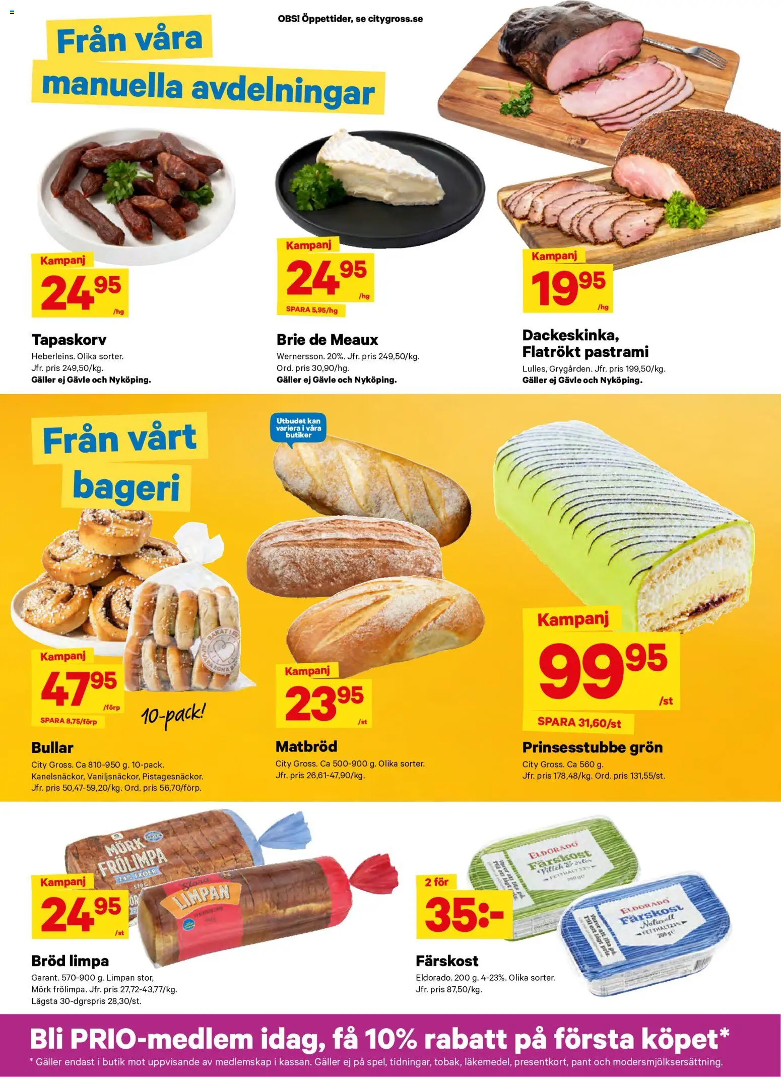City Gross reklamblad aktuell från 08.06.2026 | Sida: 8 | Produkter: Bageri, Galler, Bröd