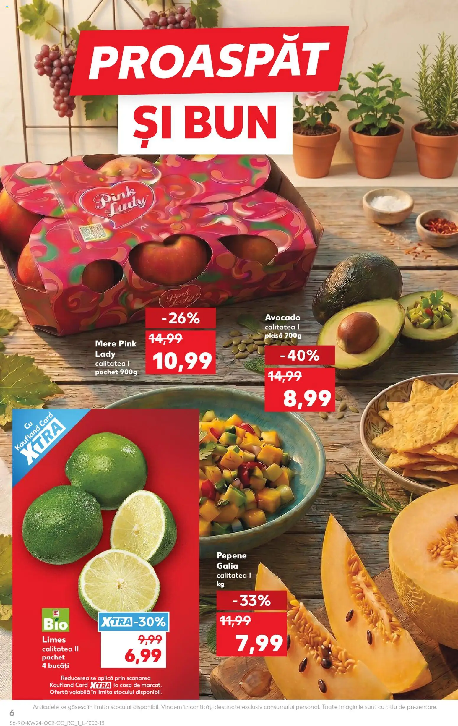 Noul catalog Kaufland – valabil de la 10.06.2026 | Pagină: 6 | Produse: Şerit ödül, Mere, Avocado