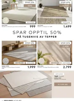 Forhåndsvisning av Skeidar kundeavis gyldig fra 20/07/2026 | Side: 26 | Produkter: Nuisette, Teppe, Interiør
