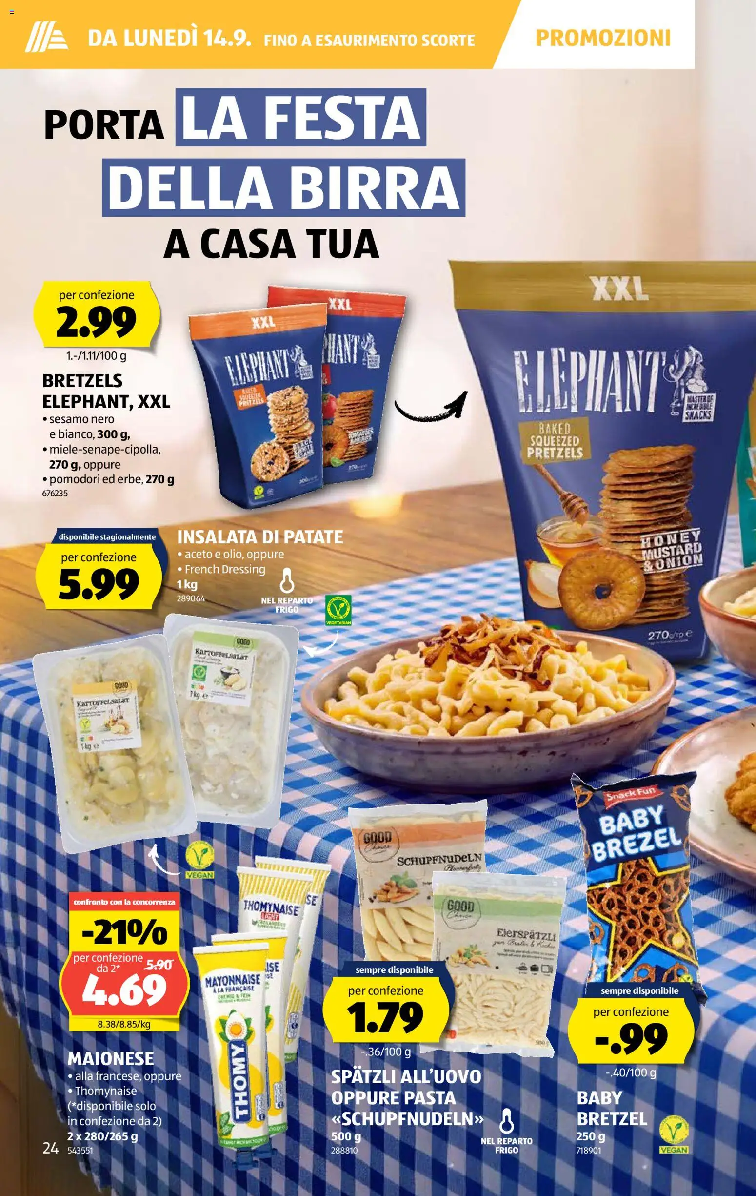 Aldi aktionen IT – gültig ab 10.09.2026 | Seite: 24 | Produkte: Dressing, Pasta, Mayonnaise