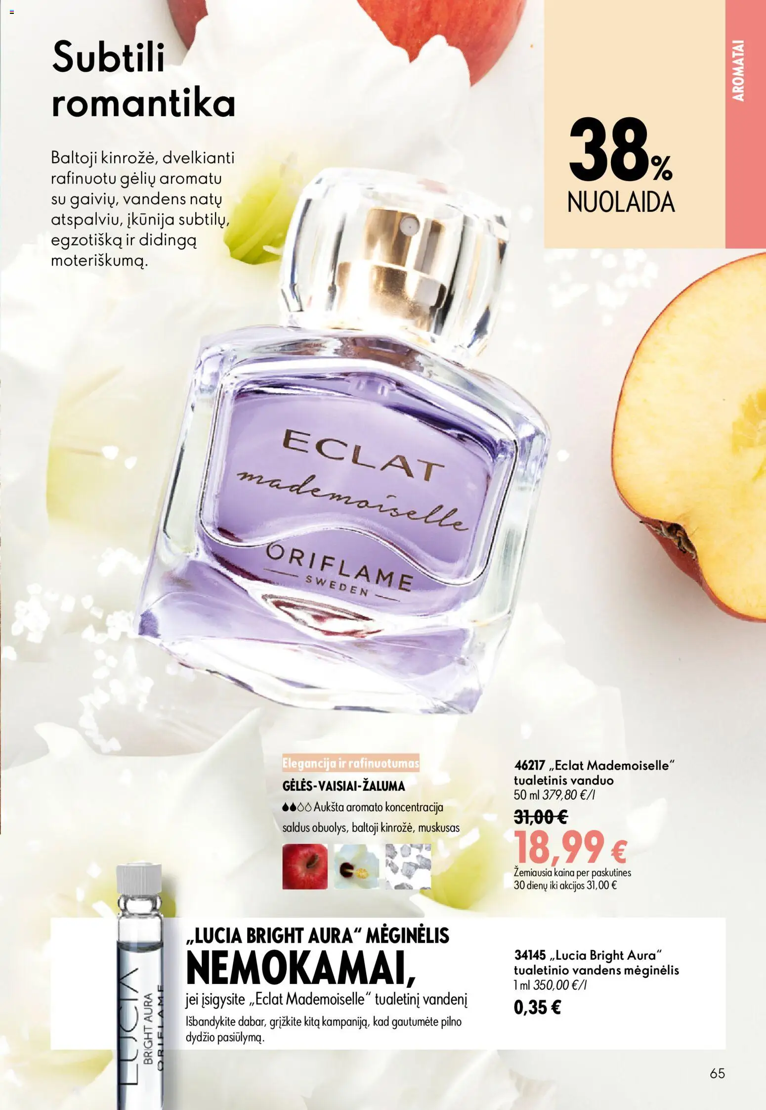 Oriflame akcijos nuo 2026.07.15 | Puslapis: 65 | Prekių: Tualetinis vanduo