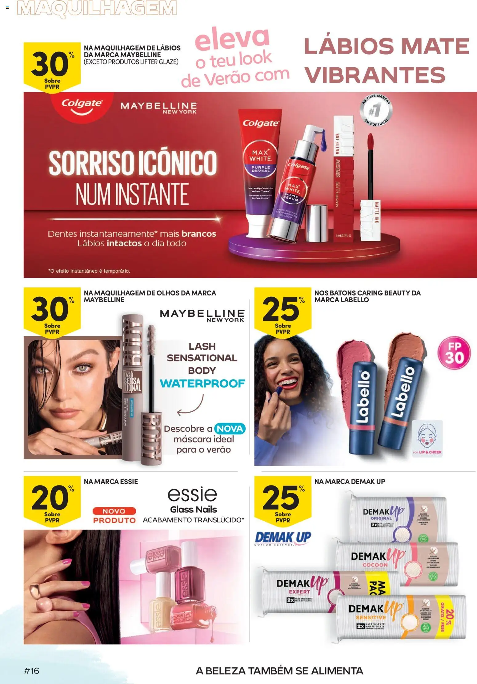 Continente Beleza Brilho com sabor a verão │ válido de 07/07/2026 | Página: 16 | Produtos: Maquilhagem, Sérum