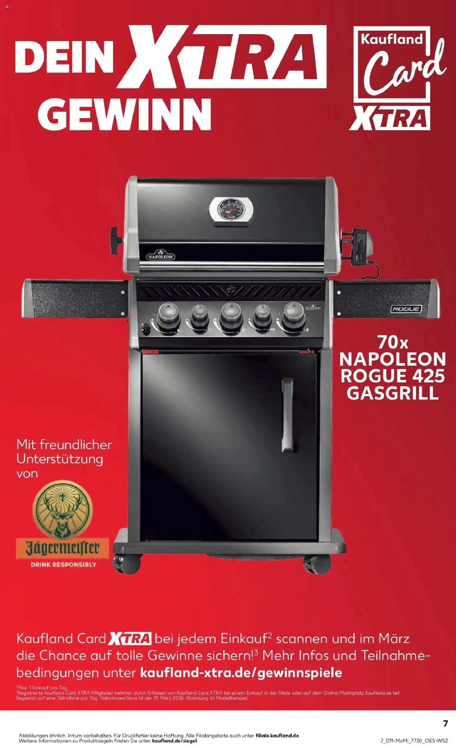 Kaufland Prospekt Iserlohn	 – gültig ab 09.03.2026 | Seite: 7 | Produkte: Grill, Jägermeister