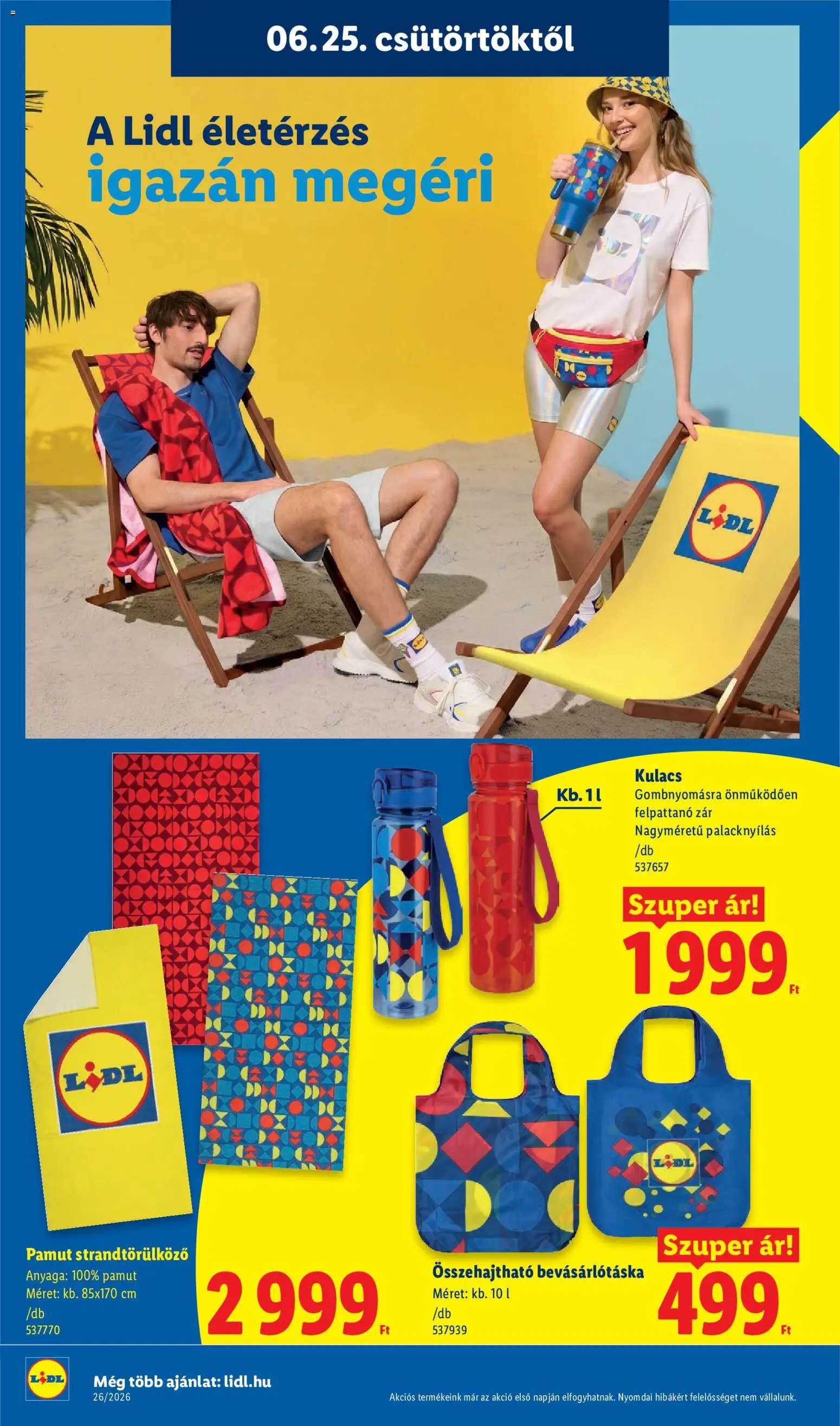 Lidl akciós ujság - amely érvényes a következő dátumtól: 25.06.2026 | Oldal: 8