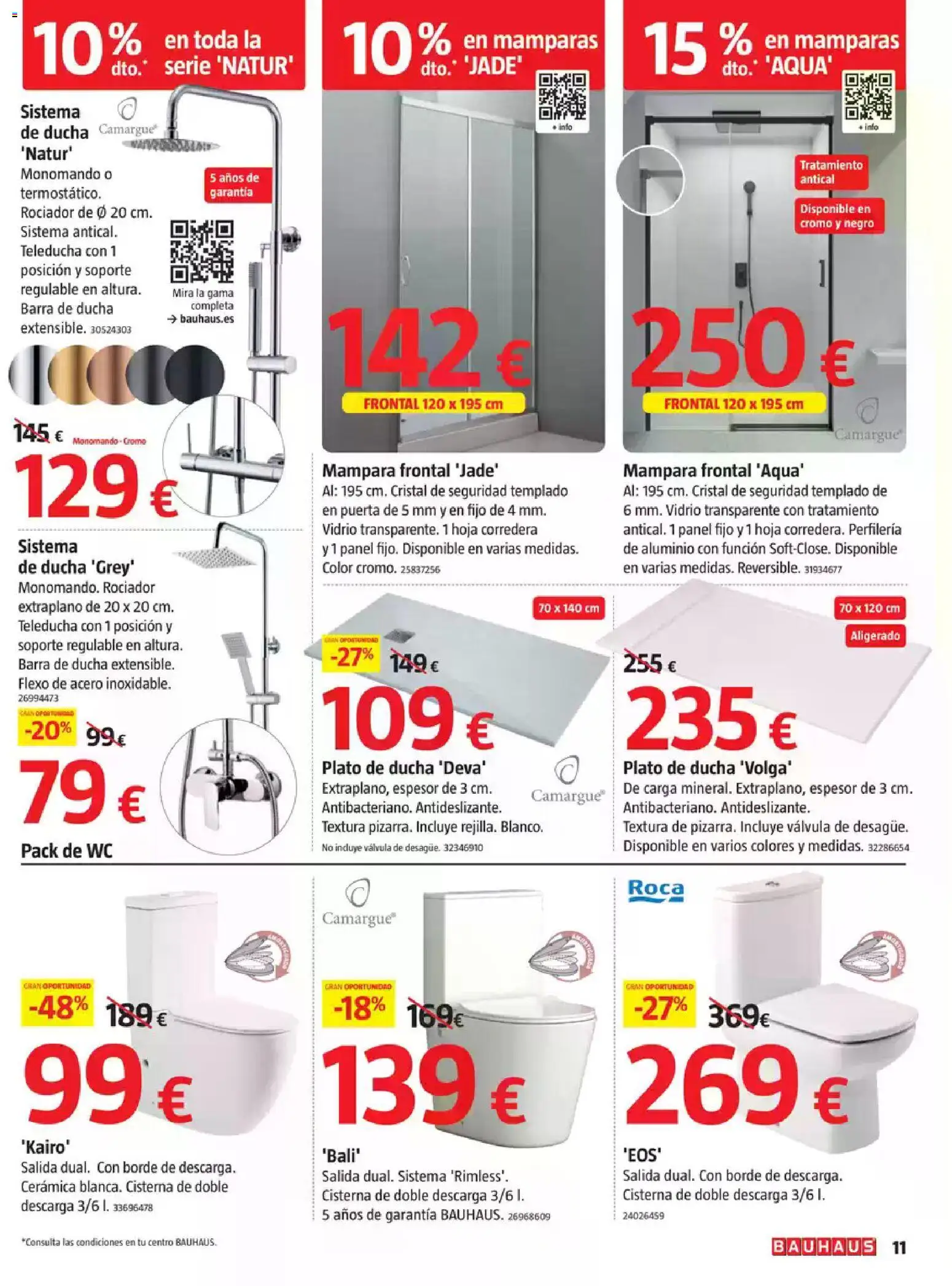 Bauhaus folleto │ válido desde el 22/10/2026 | Página: 11 | Productos: Barra de ducha, Ducha