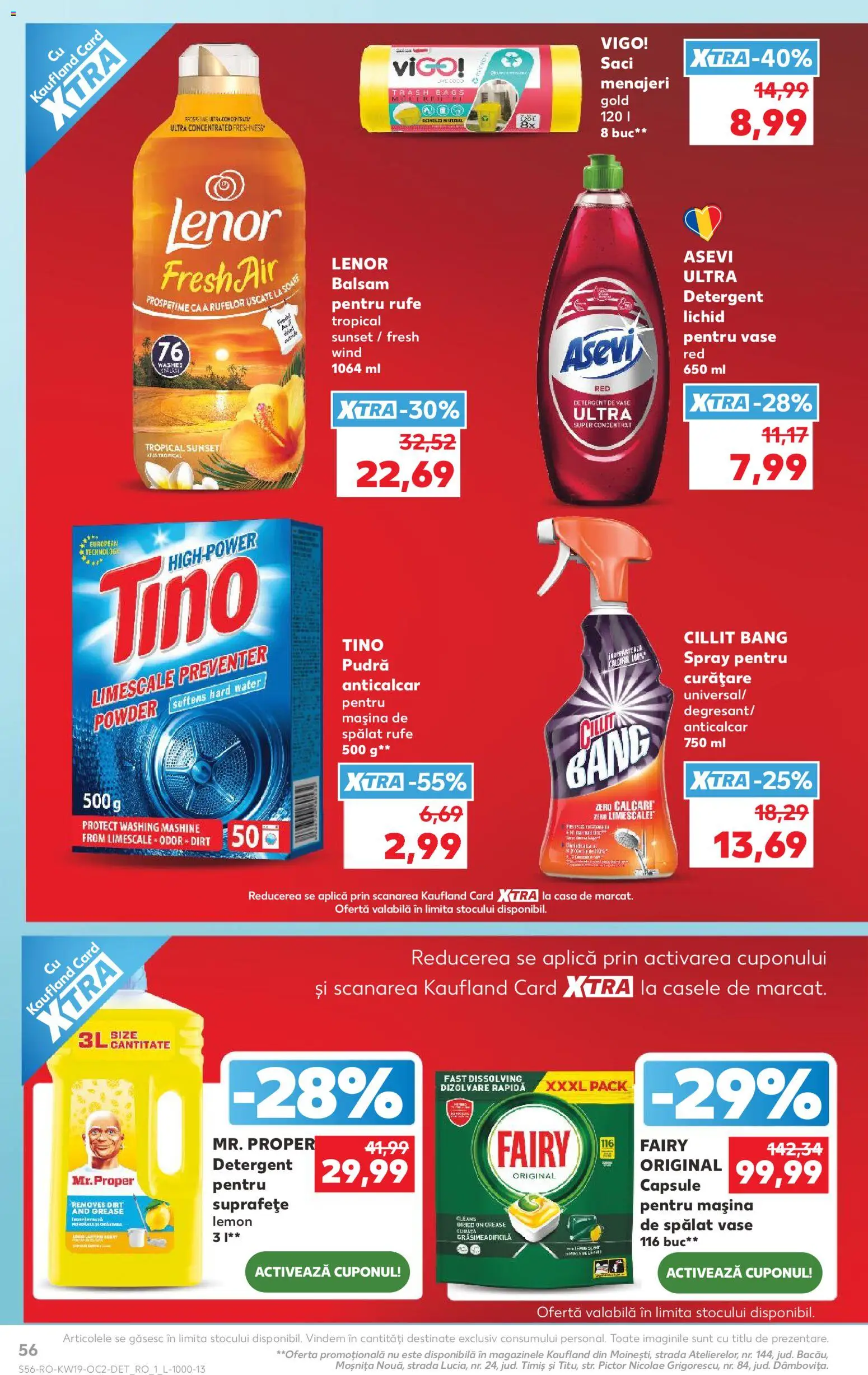 Noul catalog Kaufland – valabil de la 06.05.2026 | Pagină: 56 | Produse: Mașină De Spălat, Yorgan, Detergent, Capsule pentru mașina de spălat