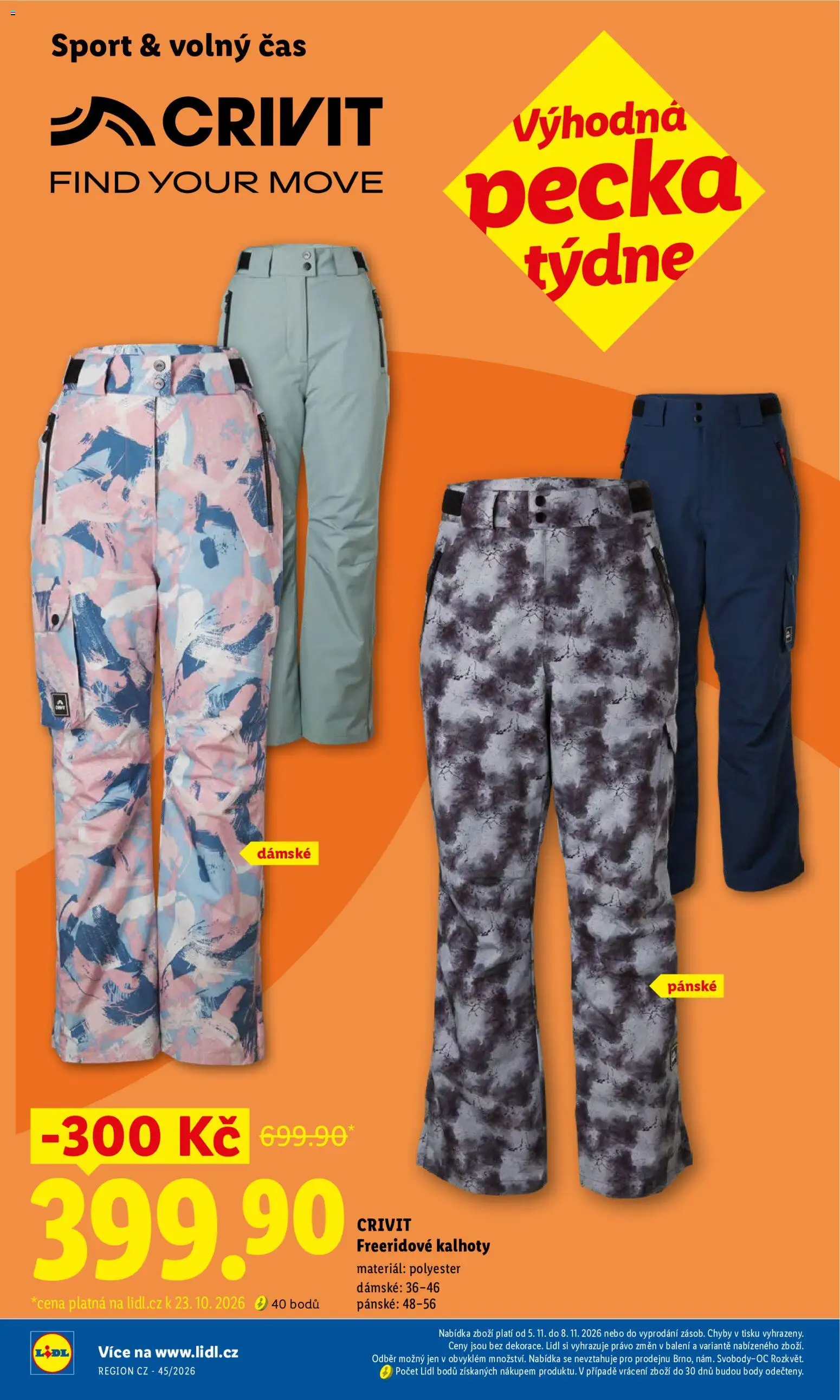 Lidl leták - Spotřební zboží od 02.11.2026 | Strana: 27 | Produkty: Kalhoty, Pants, Body