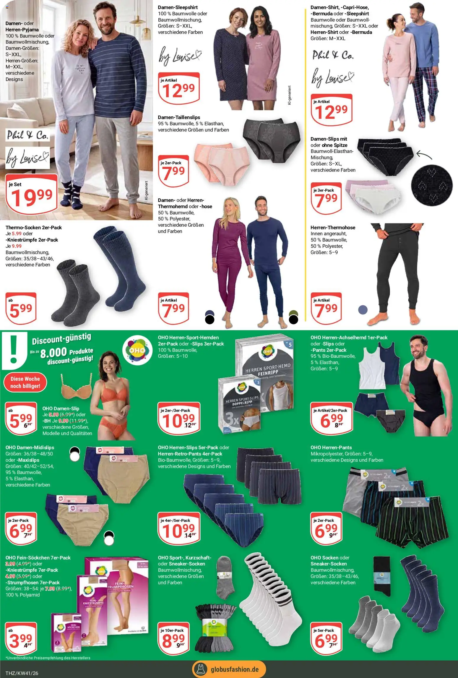 Globus Prospekt Theißen – gültig ab 05.10.2026 | Seite: 24 | Produkte: Kniestrümpfe, Hose, BH, Socken