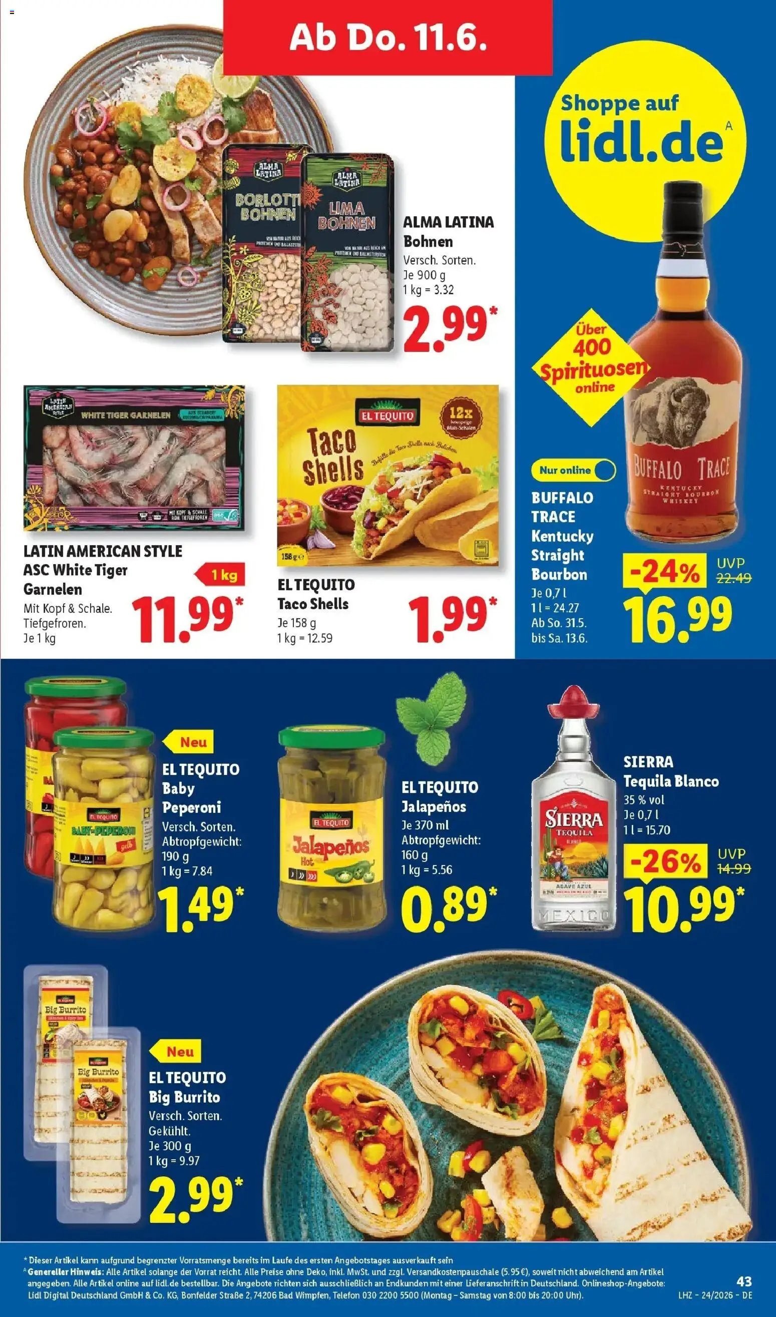 Lidl Prospekt Zülpich – gültig ab 08.06.2026 | Seite: 63 | Produkte: Bad, Garnelen, Tequila, Tiger garnelen