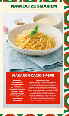 Pogląd oferty "Carrefour gazetka - Kuchnia włoska" - ważna od 18.05.2026 | Strona: 7 | Produkty: Pecorino, Pesto, Szklanki, Pieprz