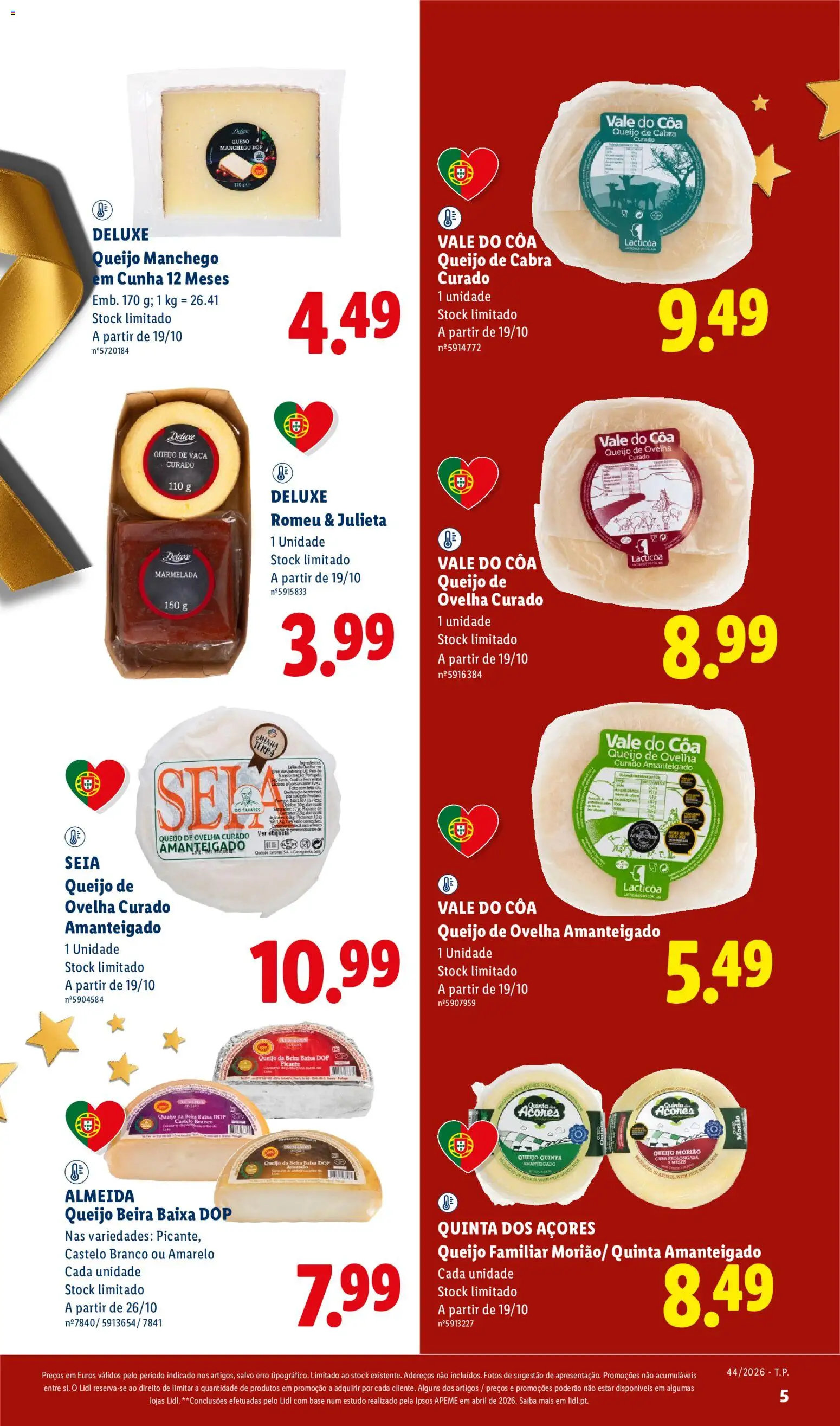 Lidl Folheto Especial Natal │ válido de 26/10/2026 | Página: 5 | Produtos: Queijo de cabra, Base, Queijo de ovelha, Queijo