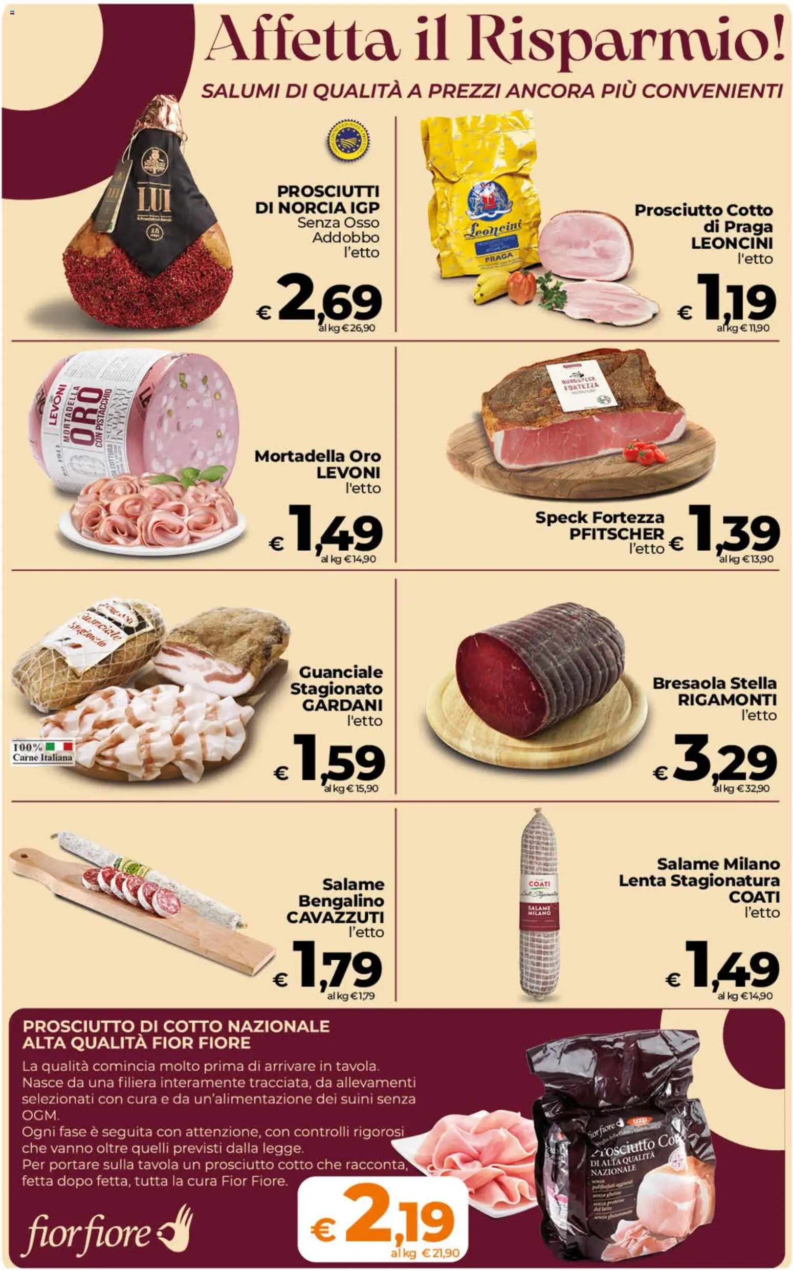 Volantino Ipercoop del 02/10/2026 | Pagina: 20 | Prodotti: Prosciutto Cotto, Salame, Bresaola, Carne