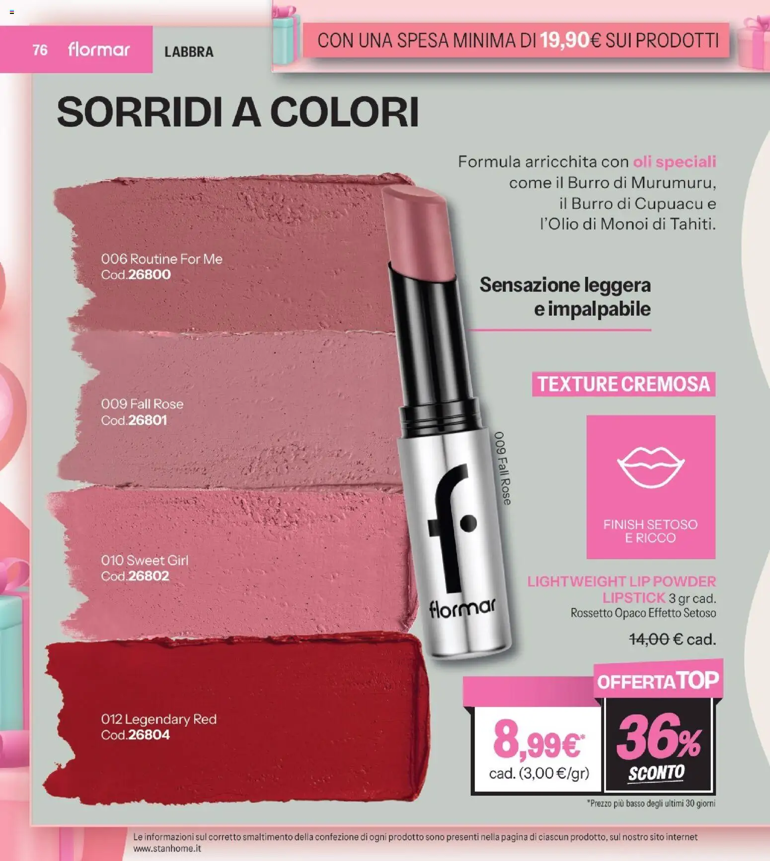 Volantino Stanhome del 29/09/2026 | Pagina: 76 | Prodotti: Mascara, Eyeliner, Basso, Trucco