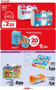 Anteprima del volantino COOP volantino Superstore Sicilia valido a partire dal 18.06.2026 | Pagina: 14 | Prodotti: Cioccolato, Frutta, Zaino, Budino