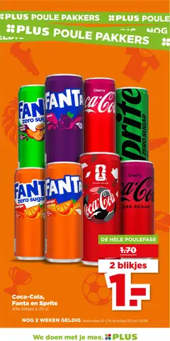 Fanta Zero Sugar Cassis, Fanta Zero Sugar Cassis met vruchtensap - Voorbeeld van een folder van Plus, geldig van 17.06.2026 | Pagina: 44 | Producten: Fanta, Sprite, Cassis