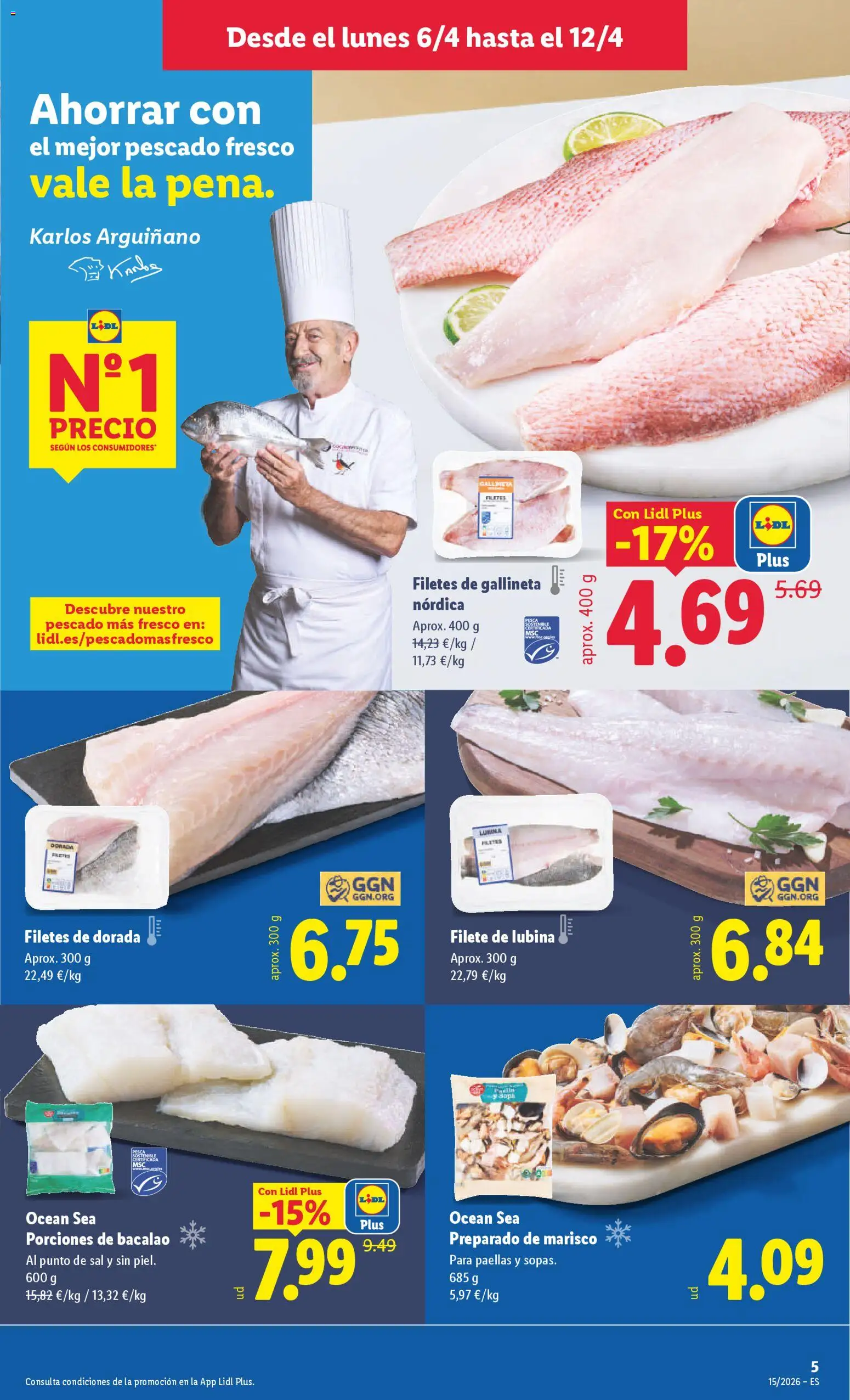 Lidl folleto │ válido desde el 06.04.2026 | Página: 7 | Productos: Pescado, Filete