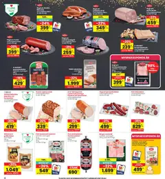 Interspar akciós újság - amely érvényes a következő dátumtól: 2026.08.06. | Oldal: 4 | Termékek: Virsli, Hús, Téliszalámi, Párizsi