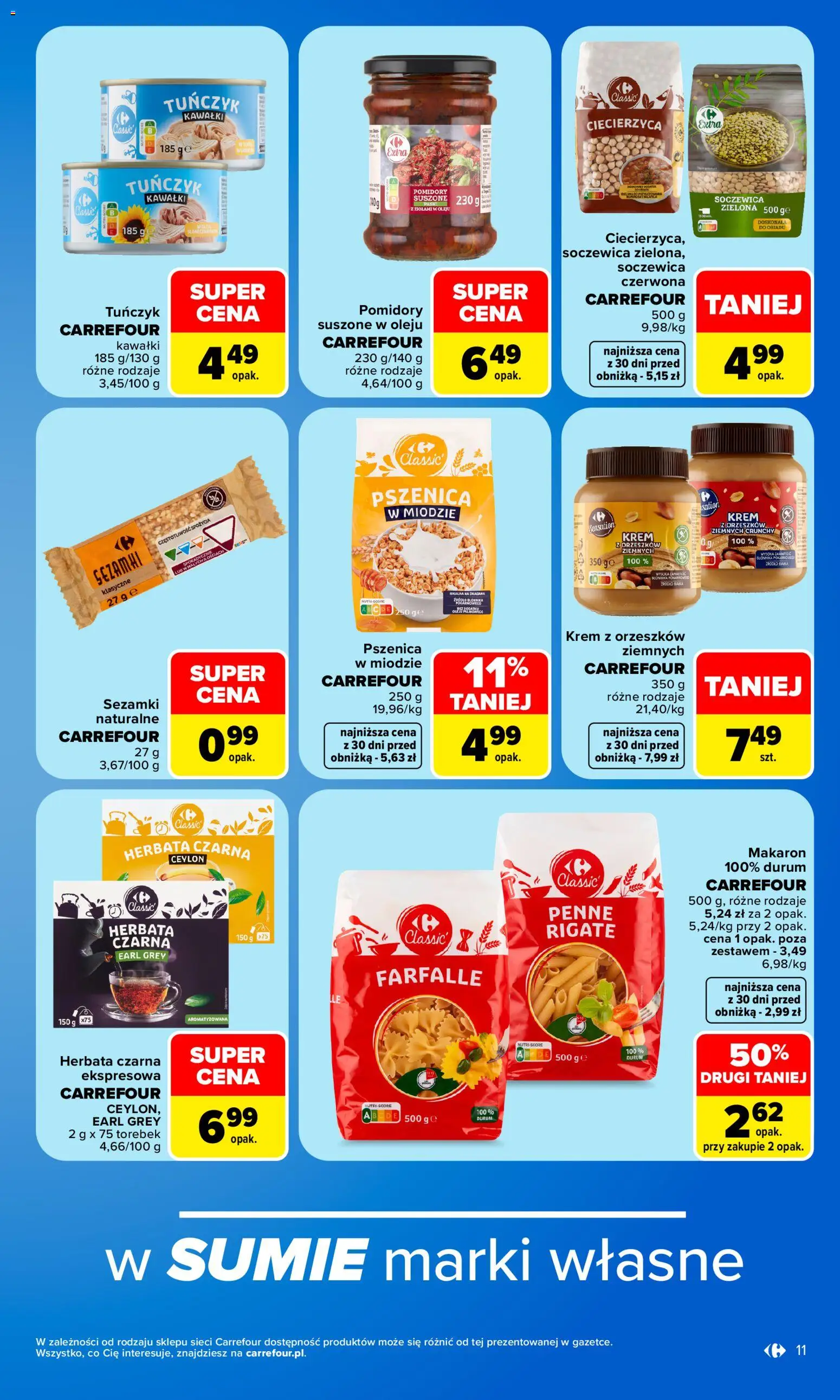 Carrefour gazetka od 14.09.2026 | Strona: 13 | Produkty: Earl Grey, Ciecierzyca, Pomidory, Krem