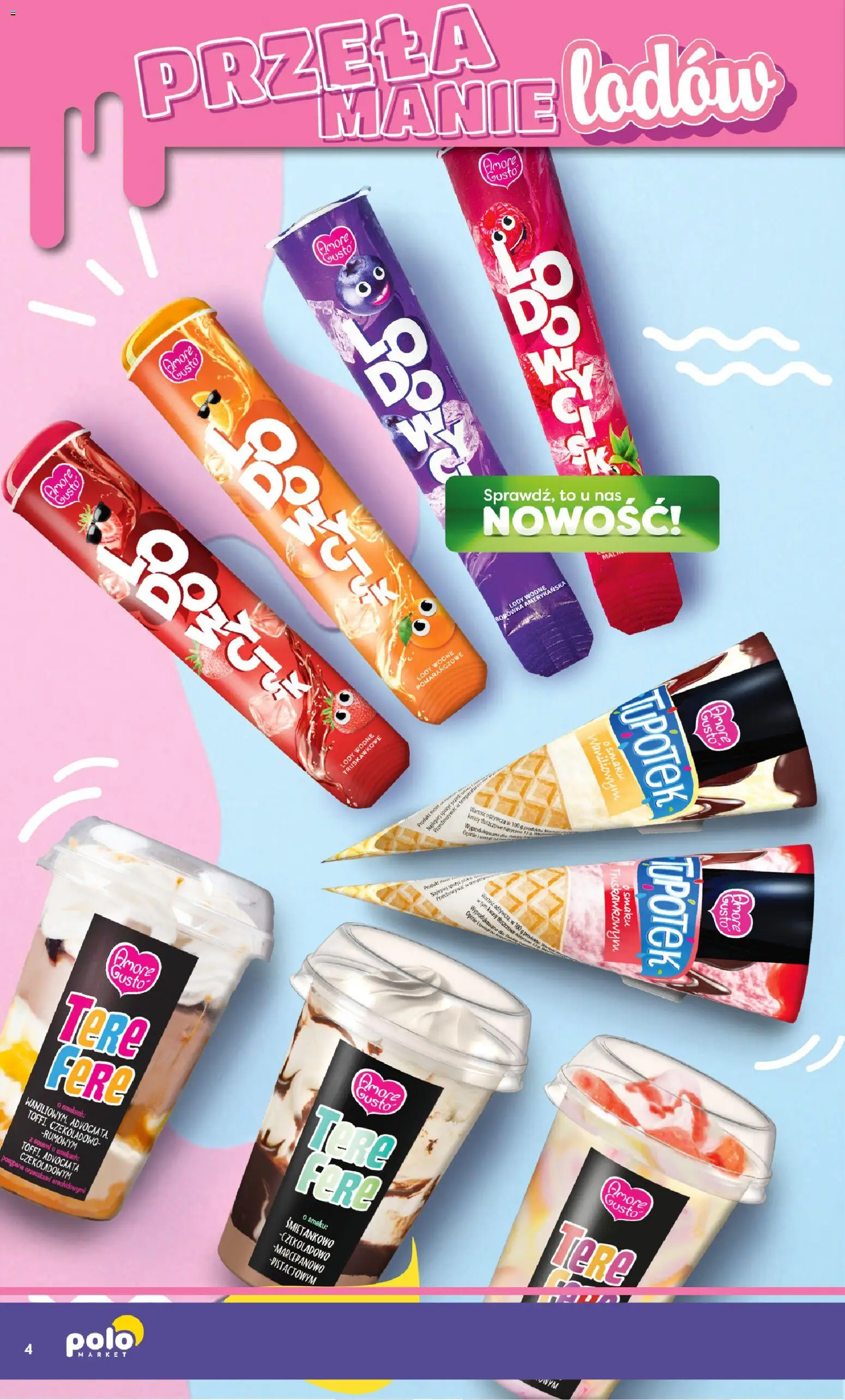 Nowa POLOmarket gazetka od jutra 30.04.2026 | Strona: 4 | Produkty: Borówka amerykańska, Lody