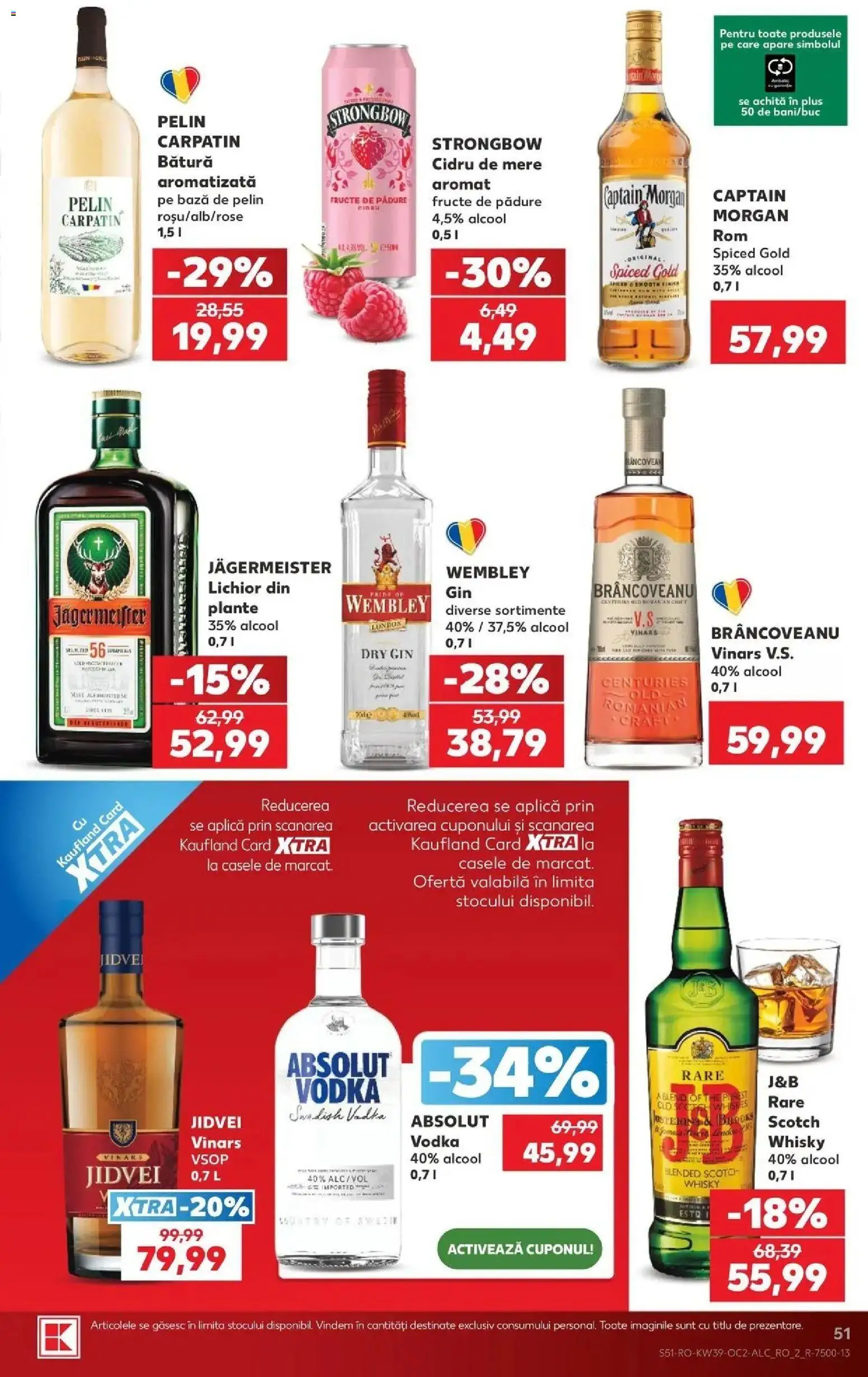 Kaufland Viseu de Sus 23.09.2026 - Revista si Oferta | Pagină: 51 | Produse: Absolut, Mere, Gin, Vodka