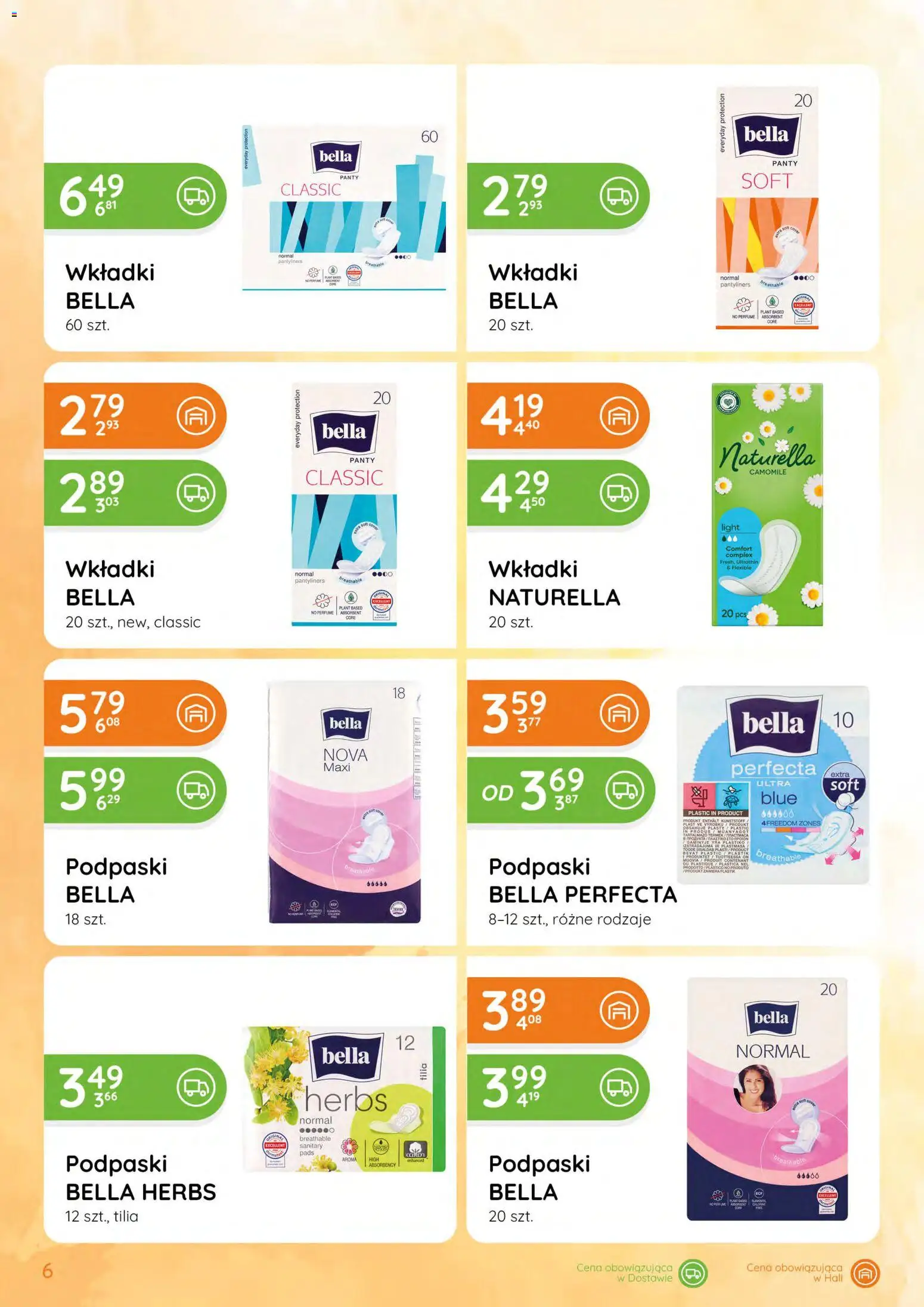Eurocash gazetka - Katalog Chemiczny od 07.05.2026 | Strona: 6 | Produkty: Podpaski