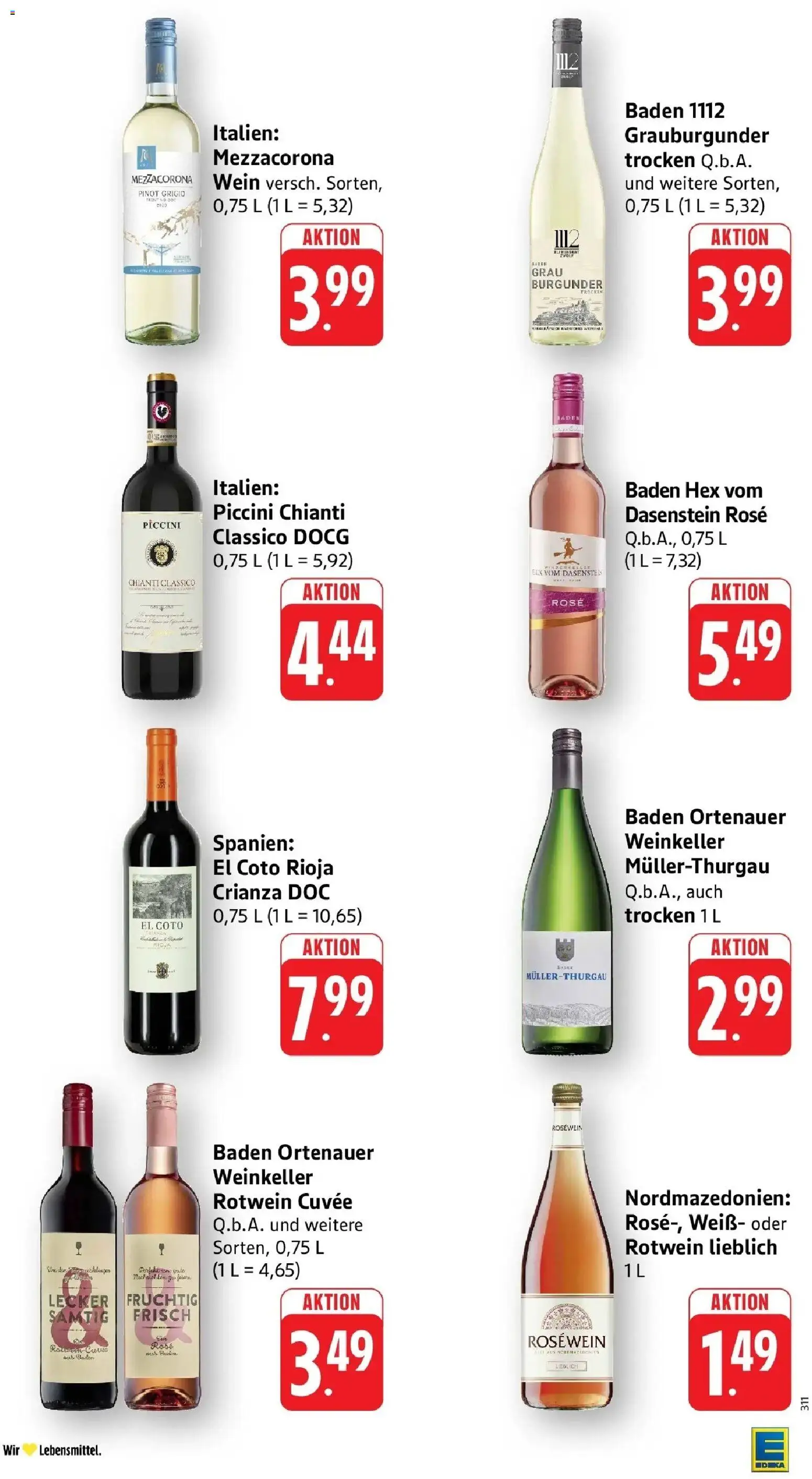 Edeka prospekt Bruchsal - Untergrombach	 – gültig ab 27.04.2026 | Seite: 37 | Produkte: Sony, Rotwein, Rosewein, Wein